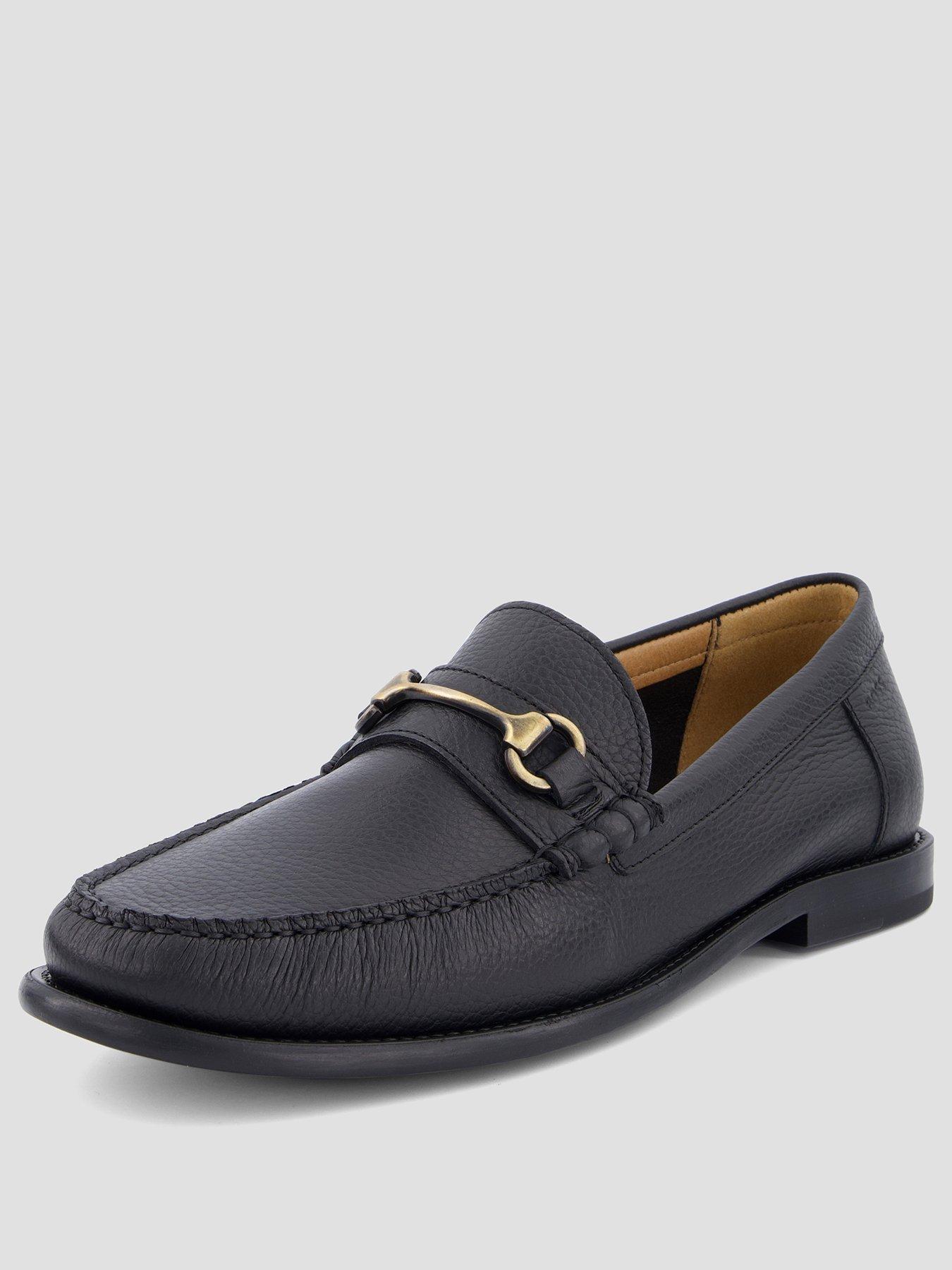 Image 2 of 7 of BOSS Tevan Mocc Snaffle Bar Leather Loafers - Black