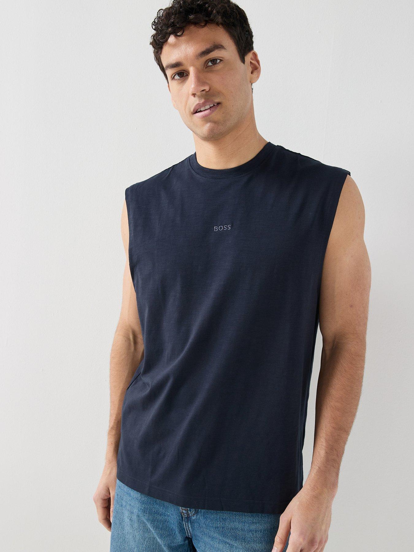 Image 1 of 4 of BOSS Logo Vest - Dark Blue