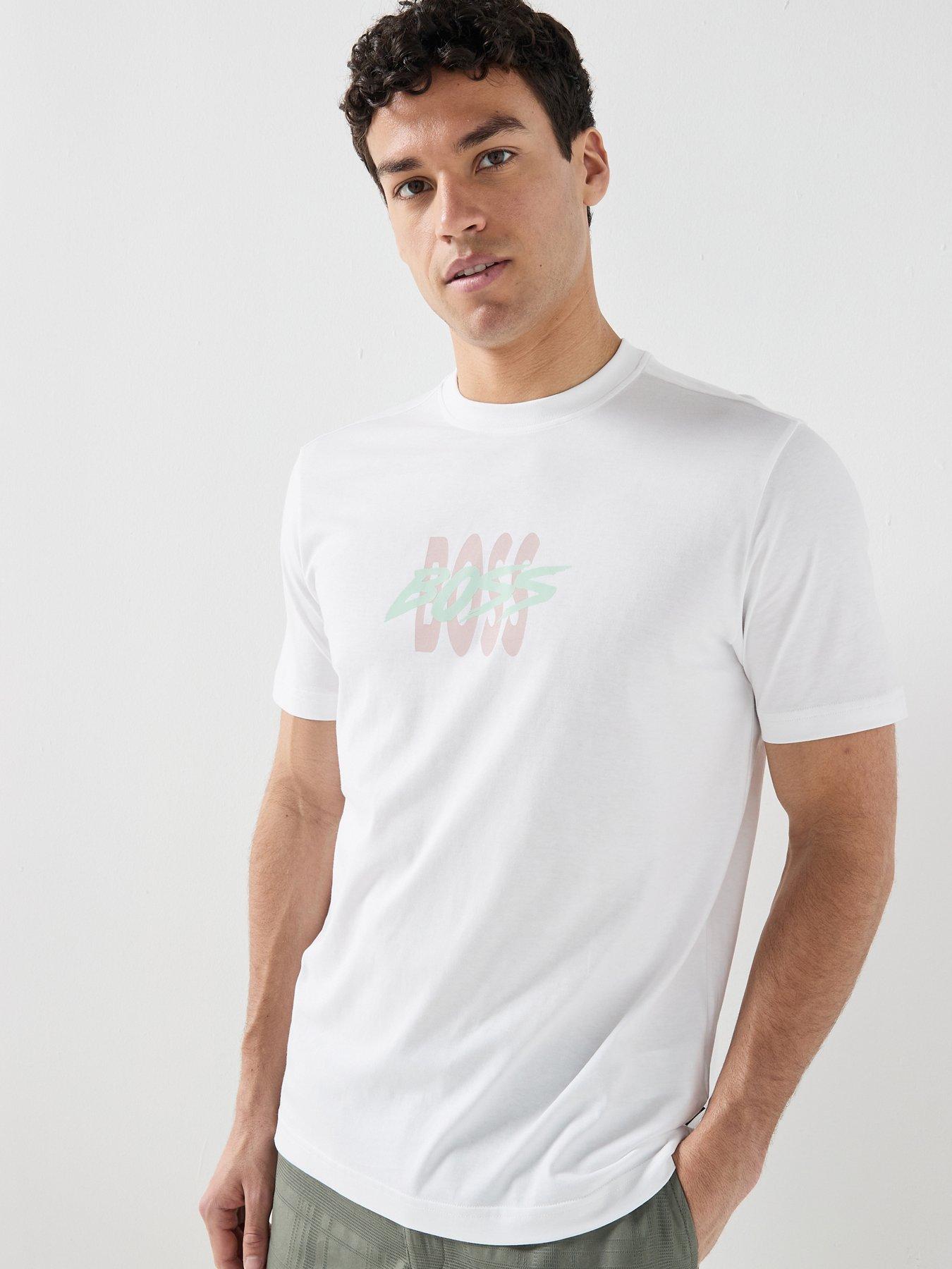 BOSS Logo Relaxed Fit T-Shirt - White