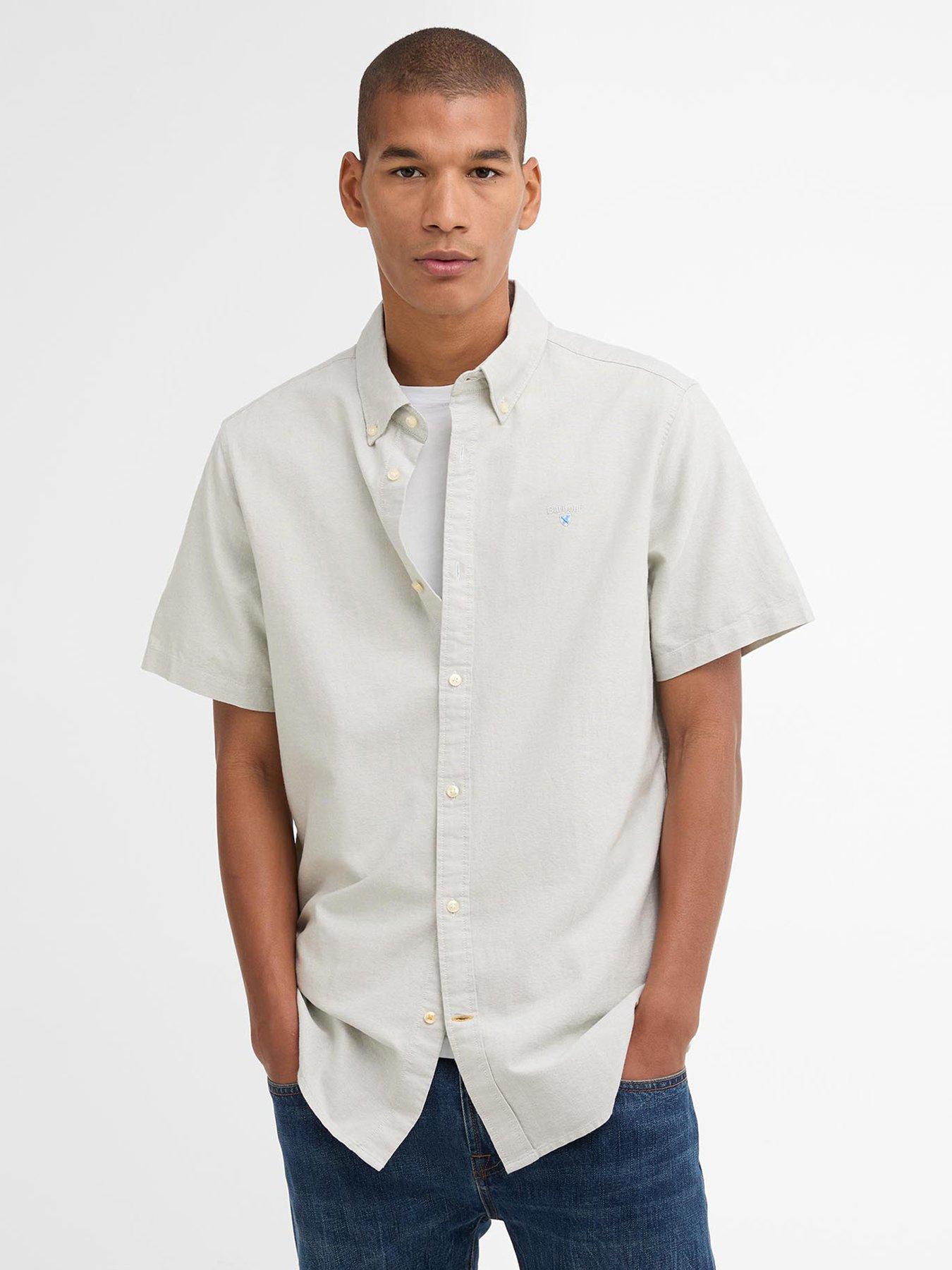Barbour Oxtown Short Sleeve Tailored Shirt - Light Green