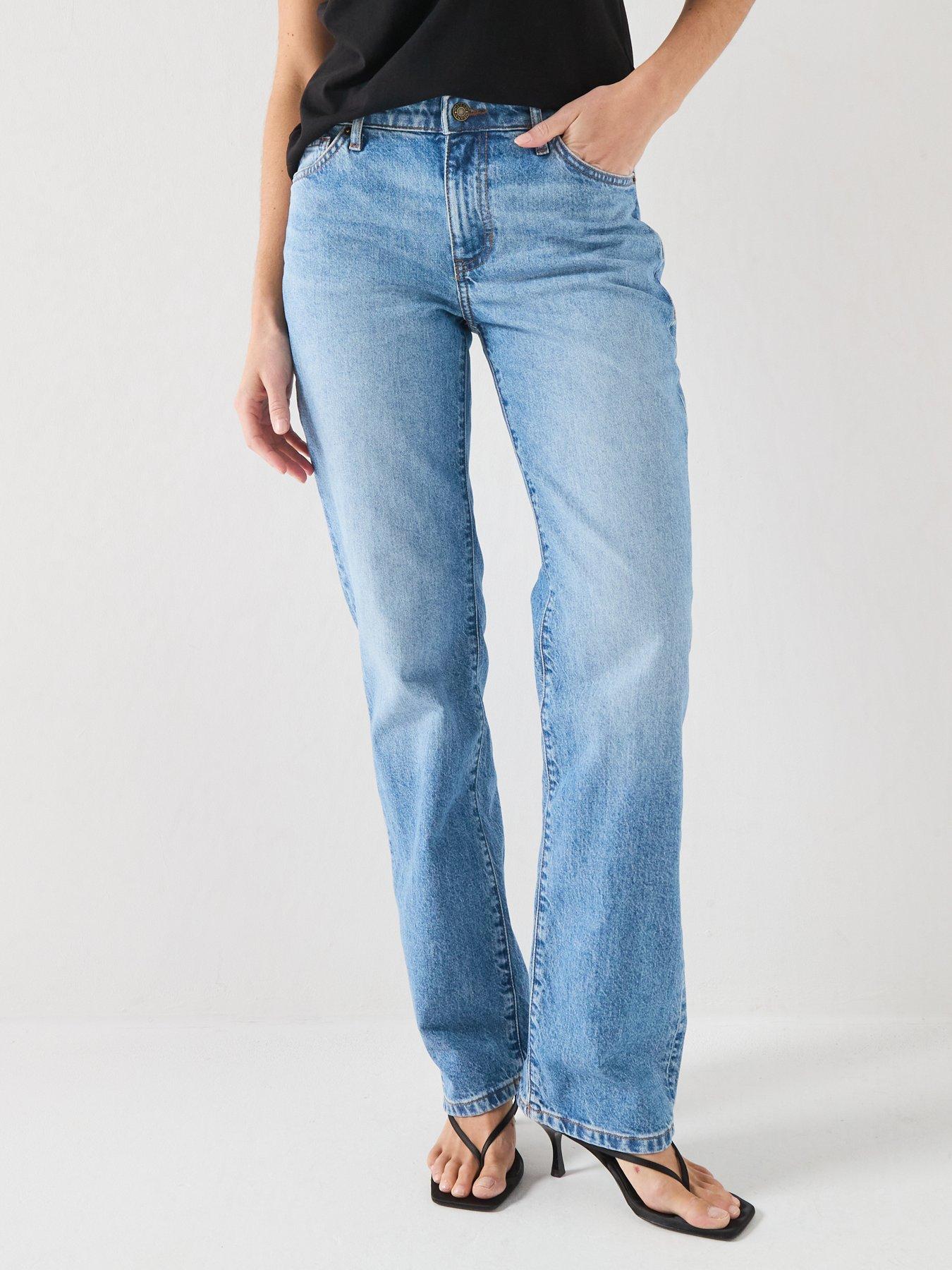Guess G08 Mid Rise Straight Jeans - Blue