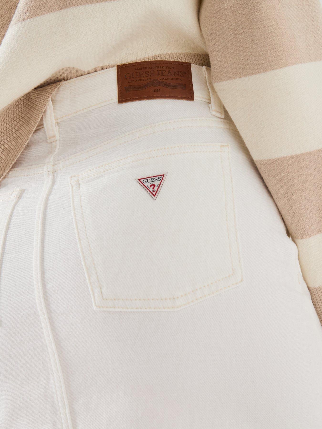 Image 4 of 6 of Guess Classic Mini Skirt - White