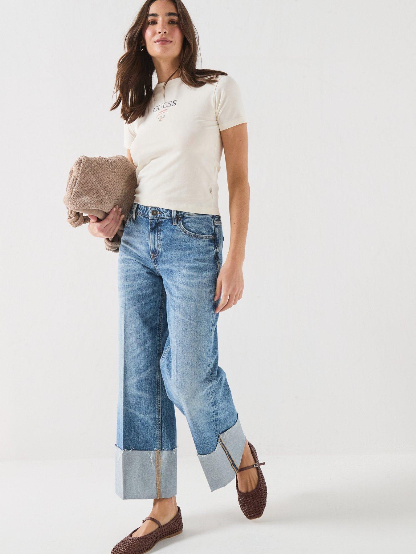 Image 3 of 6 of Guess Short Sleeve Baby Baker Tee - Cream
