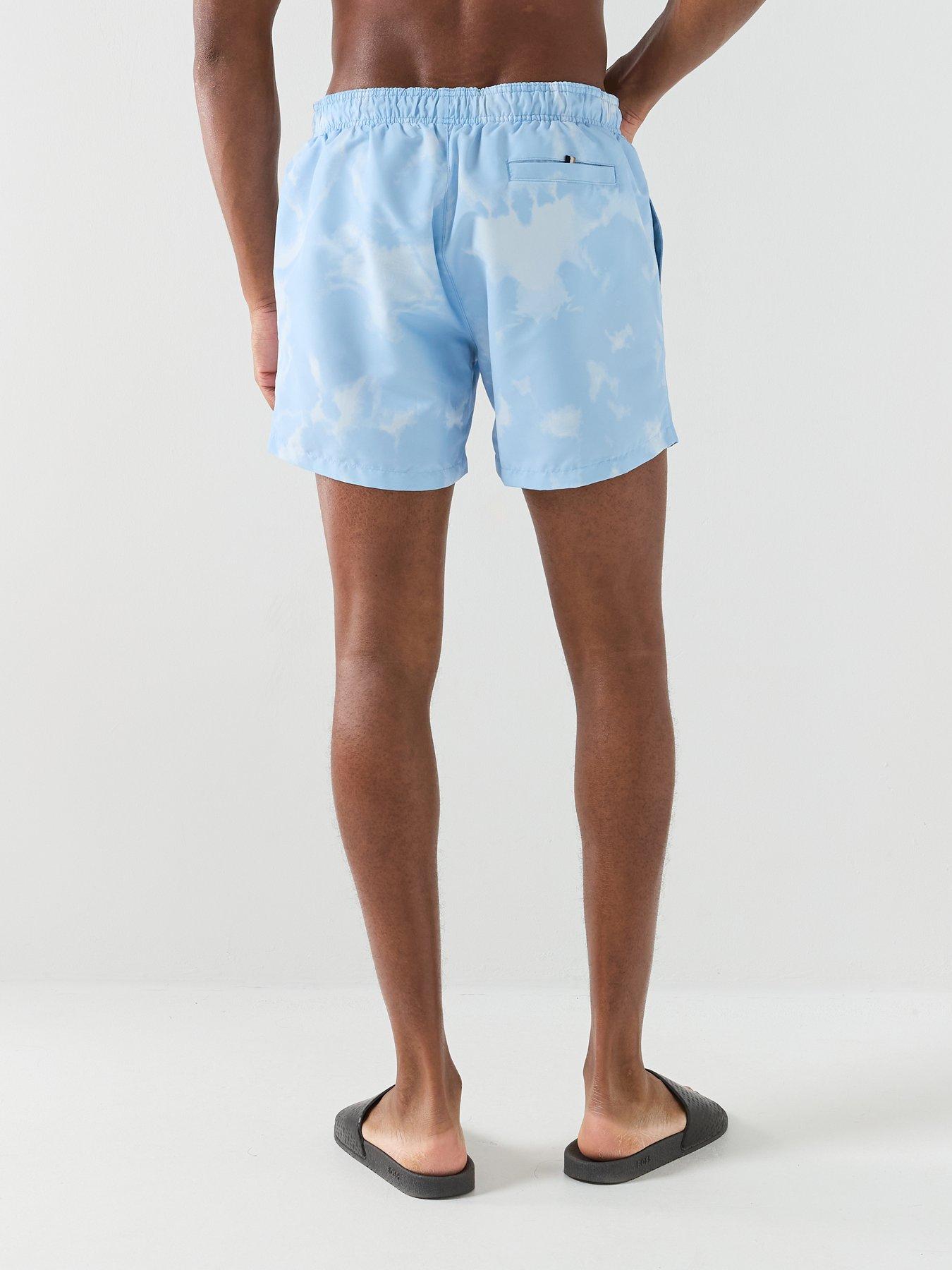 image of boss-lionfish-printed-swim-shorts-light-blue