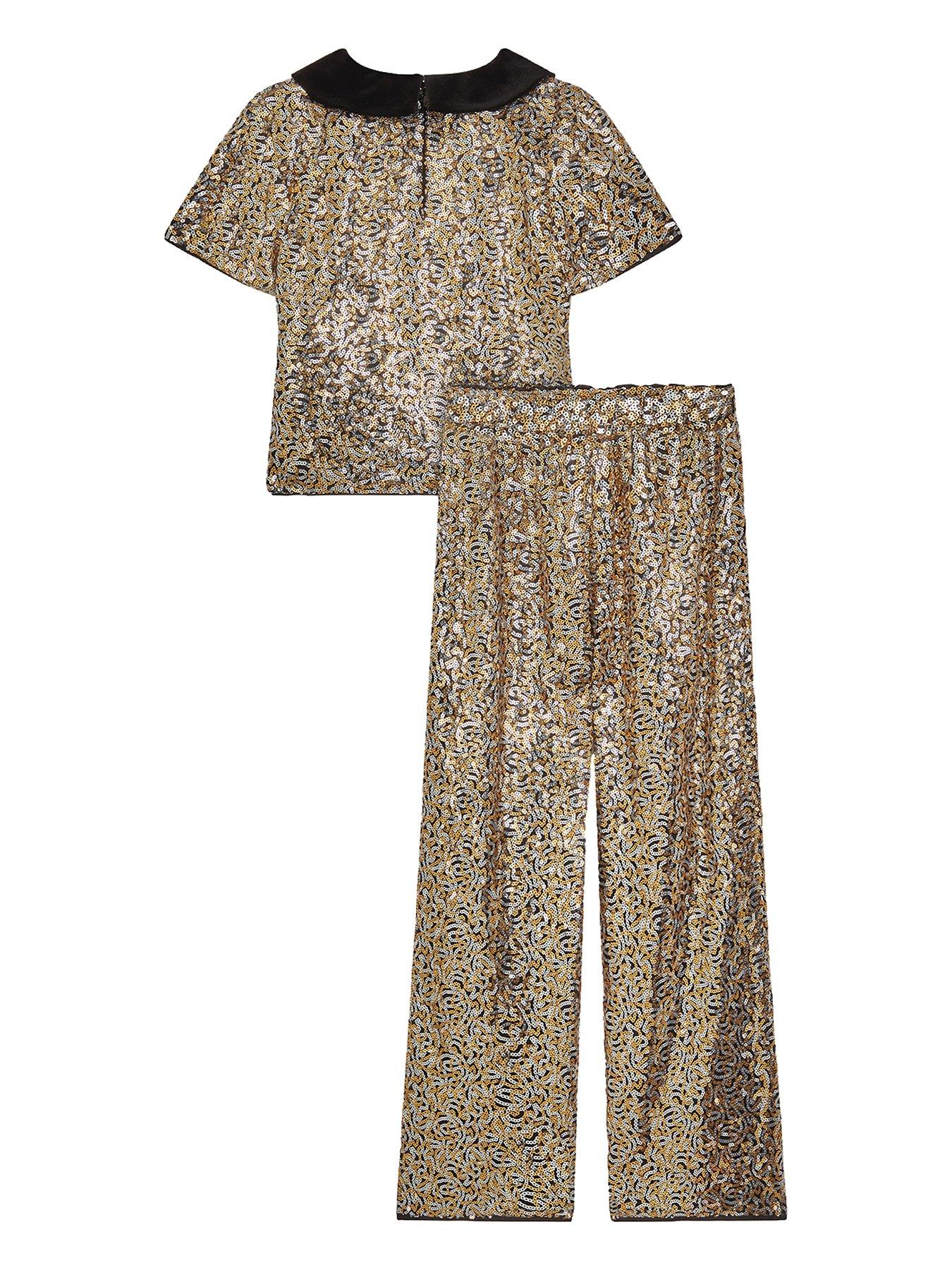  image of monsoon-girls-seraphina-sequin-bow-set-black