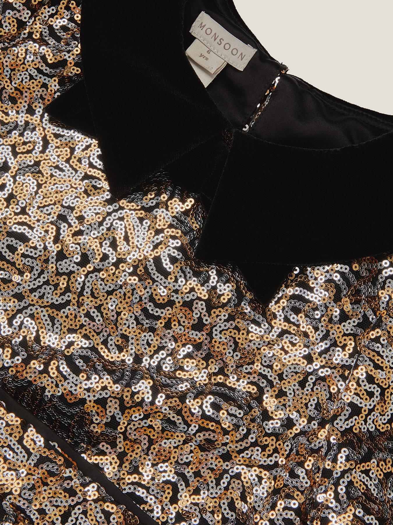  image of monsoon-girls-seraphina-sequin-bow-set-black