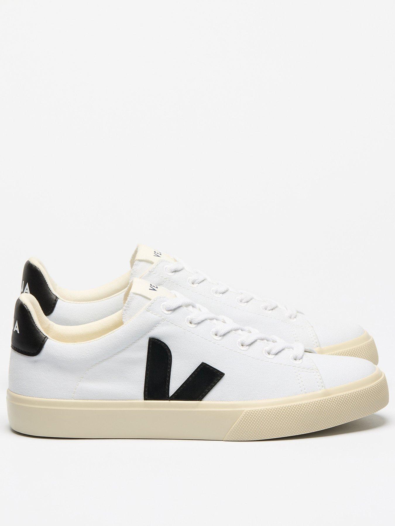  image of veja-mens-campo-canvas-trainers-white