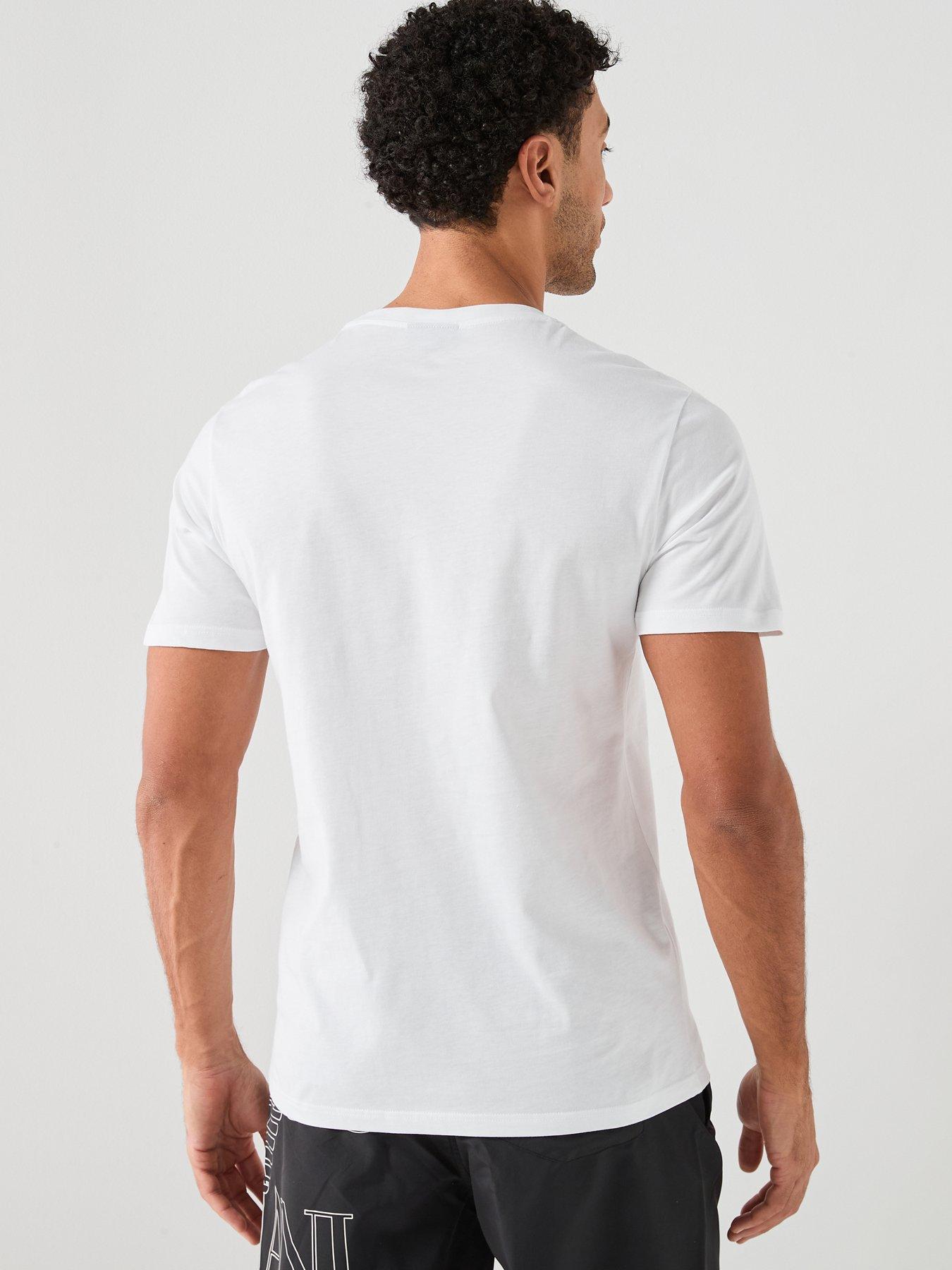 Image 2 of 6 of Emporio Armani Bodywear Bold Logo Crew Neck T-Shirt - White