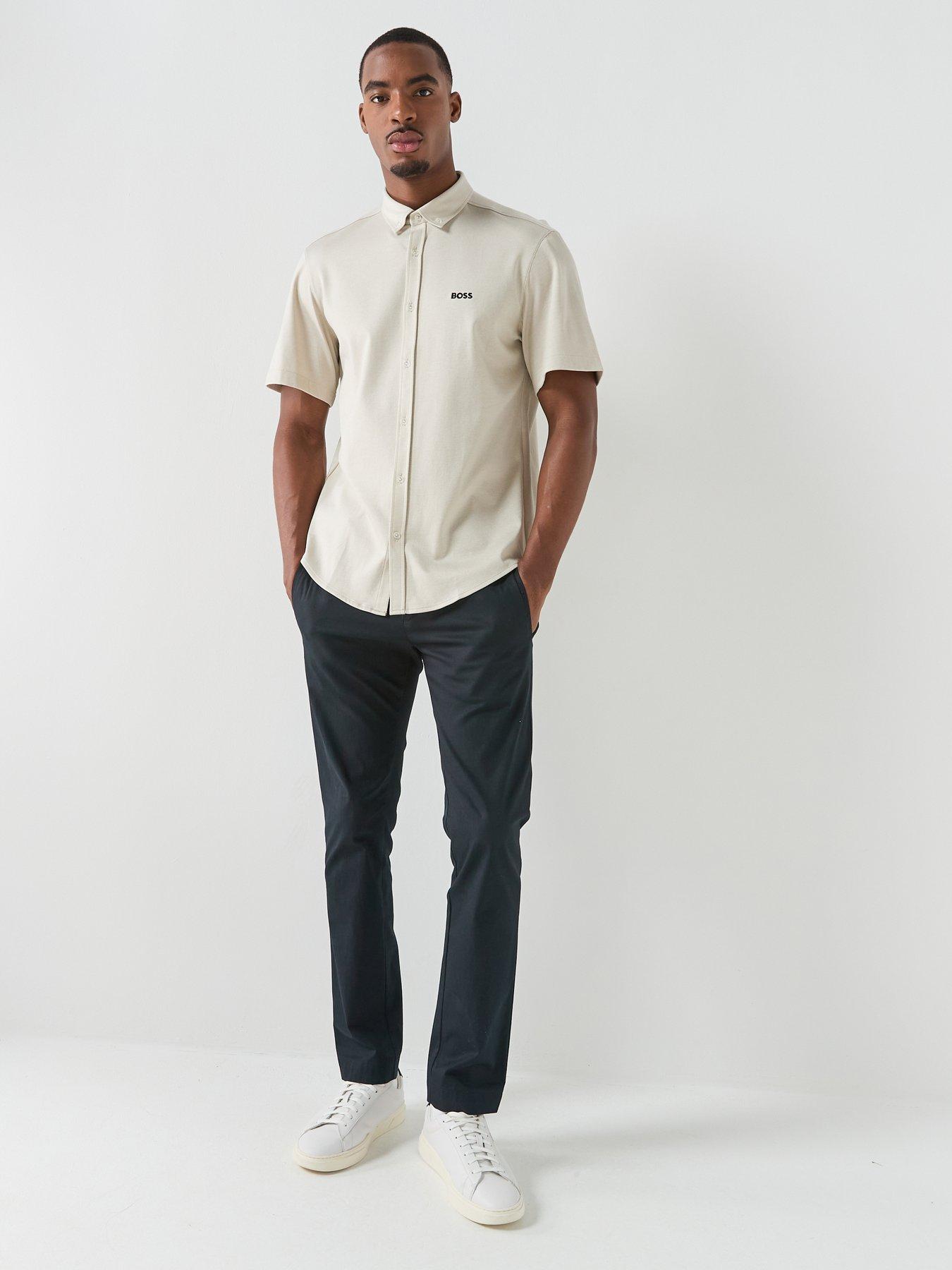 Image 3 of 4 of BOSS St_Motion S Relaxed Fit Shirts - Light Beige