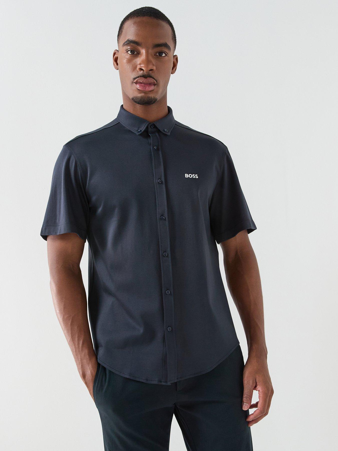 BOSS St_Motion S Relaxed Fit Shirts - Navy