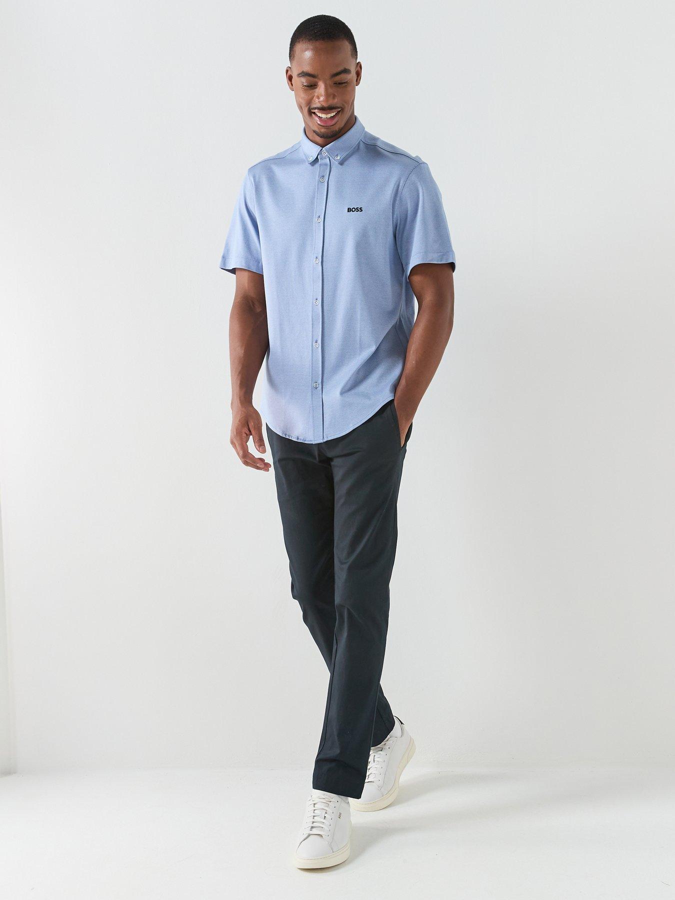 Image 3 of 4 of BOSS St_Motion S Relaxed Fit Shirts - Light Blue