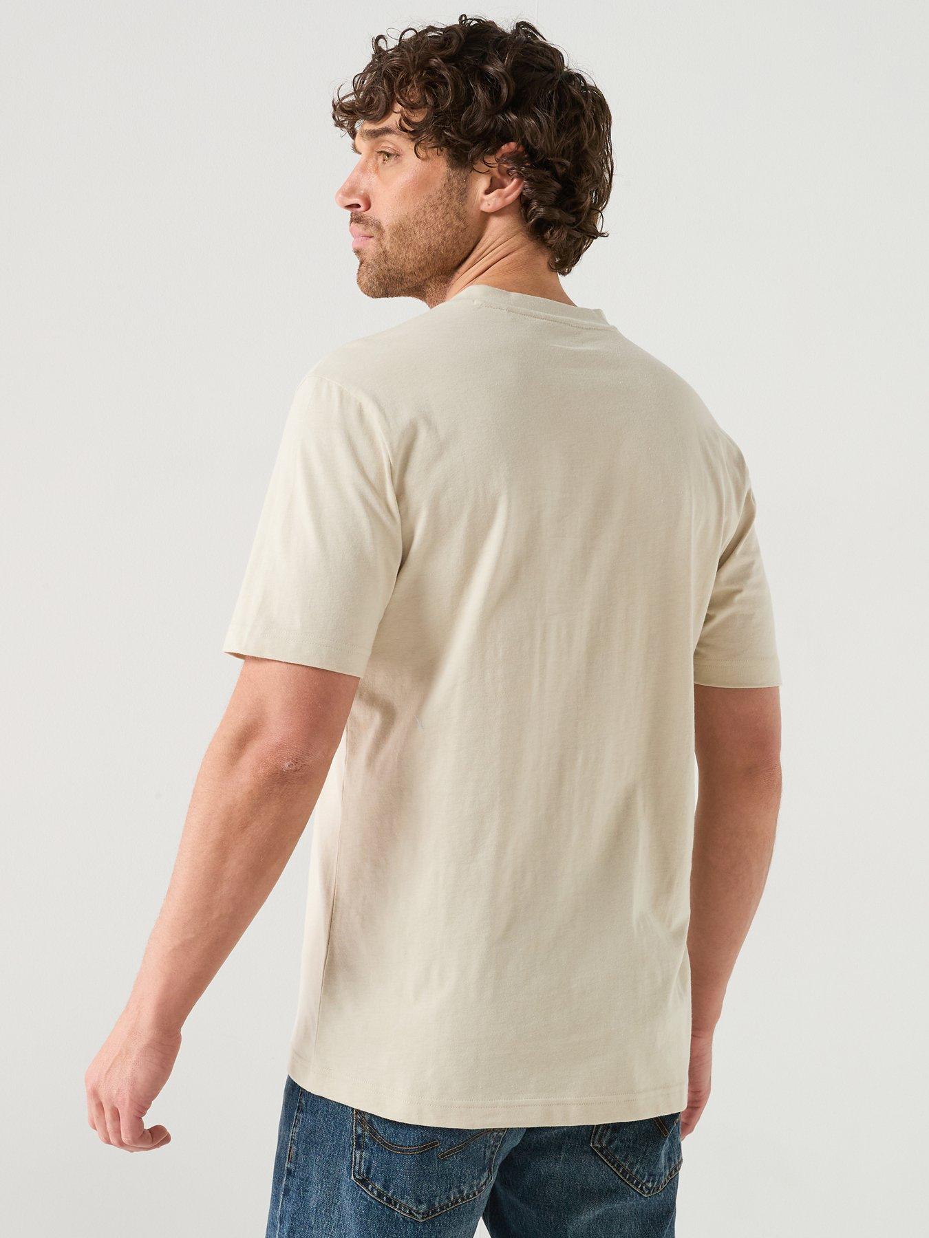Image 2 of 5 of BOSS Rubber Logo T-Shirt - Light Beige