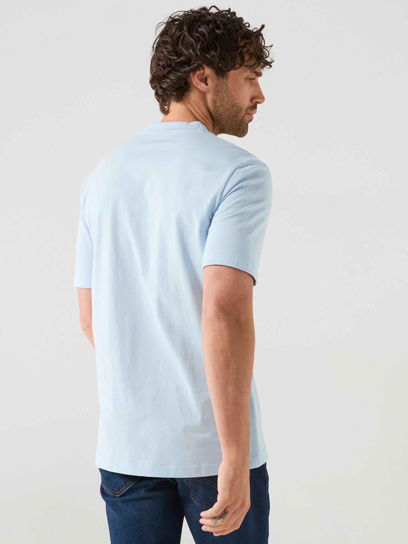 Image 2 of 6 of BOSS Rubber Logo T-Shirt - Light Blue