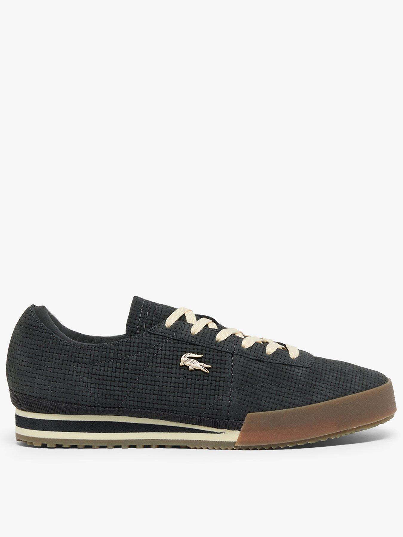 front image of lacoste-aura-trainers-slate-grey