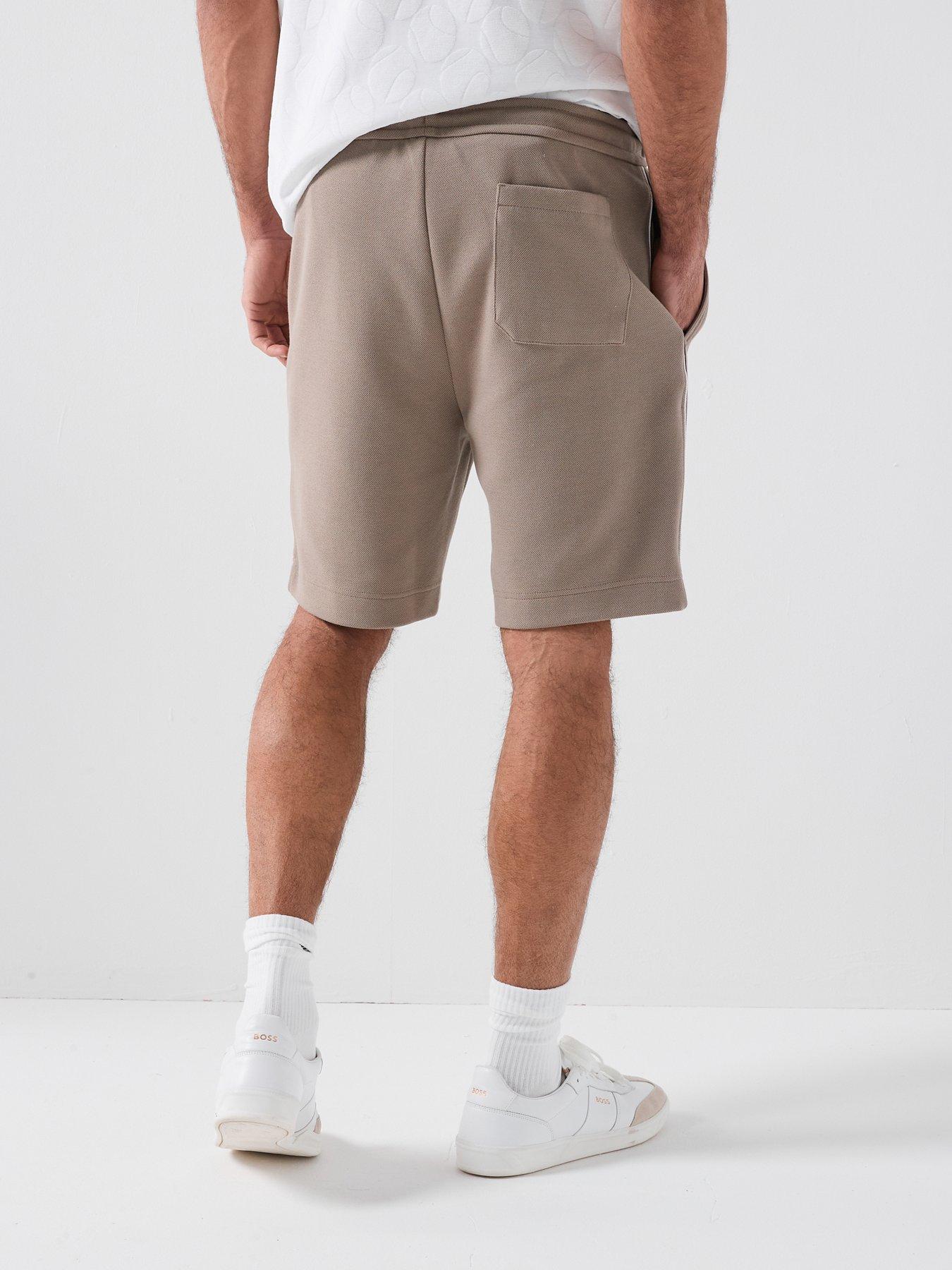  image of boss-jersey-shorts-light-khaki