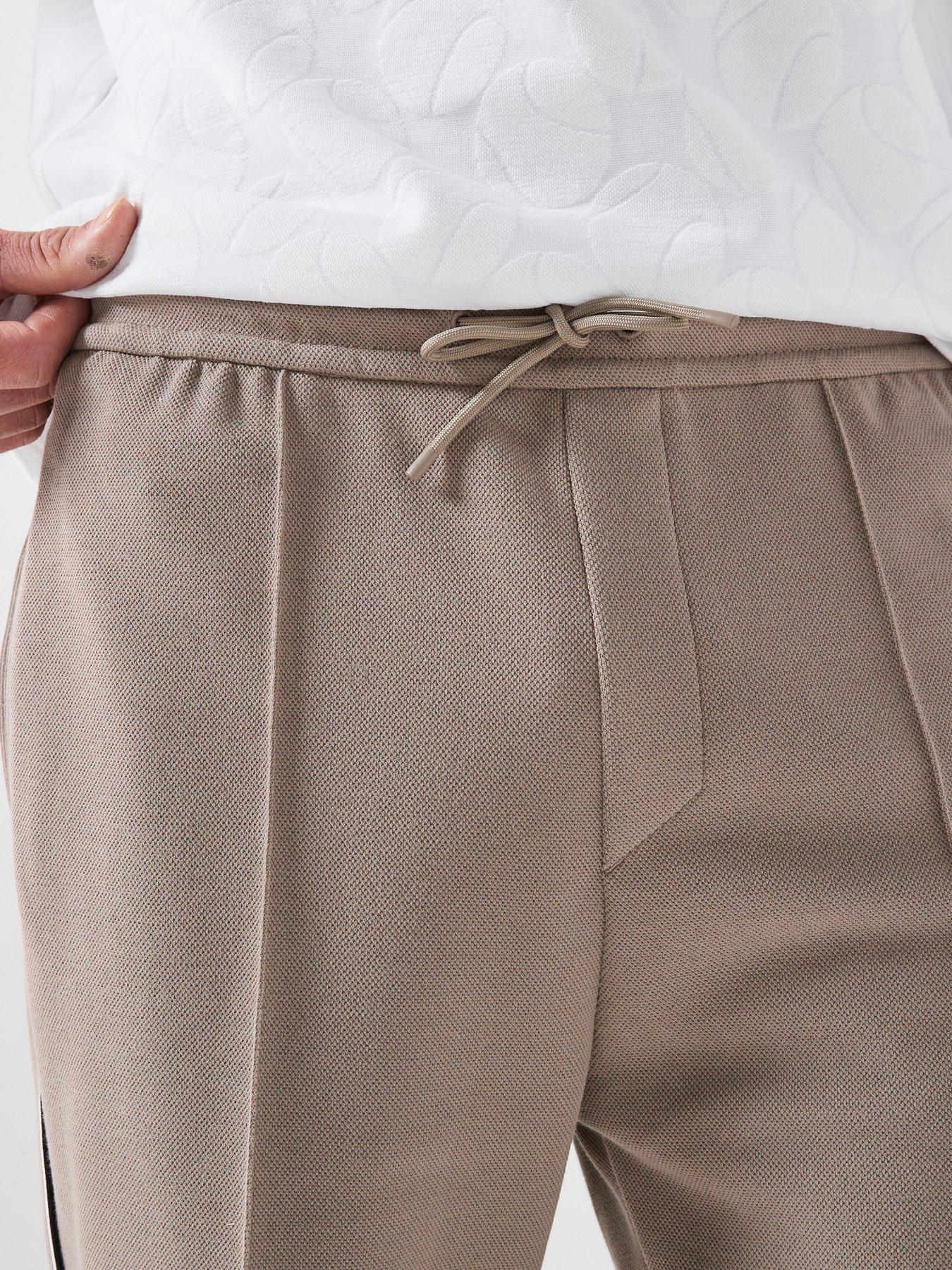  image of boss-jersey-shorts-light-khaki