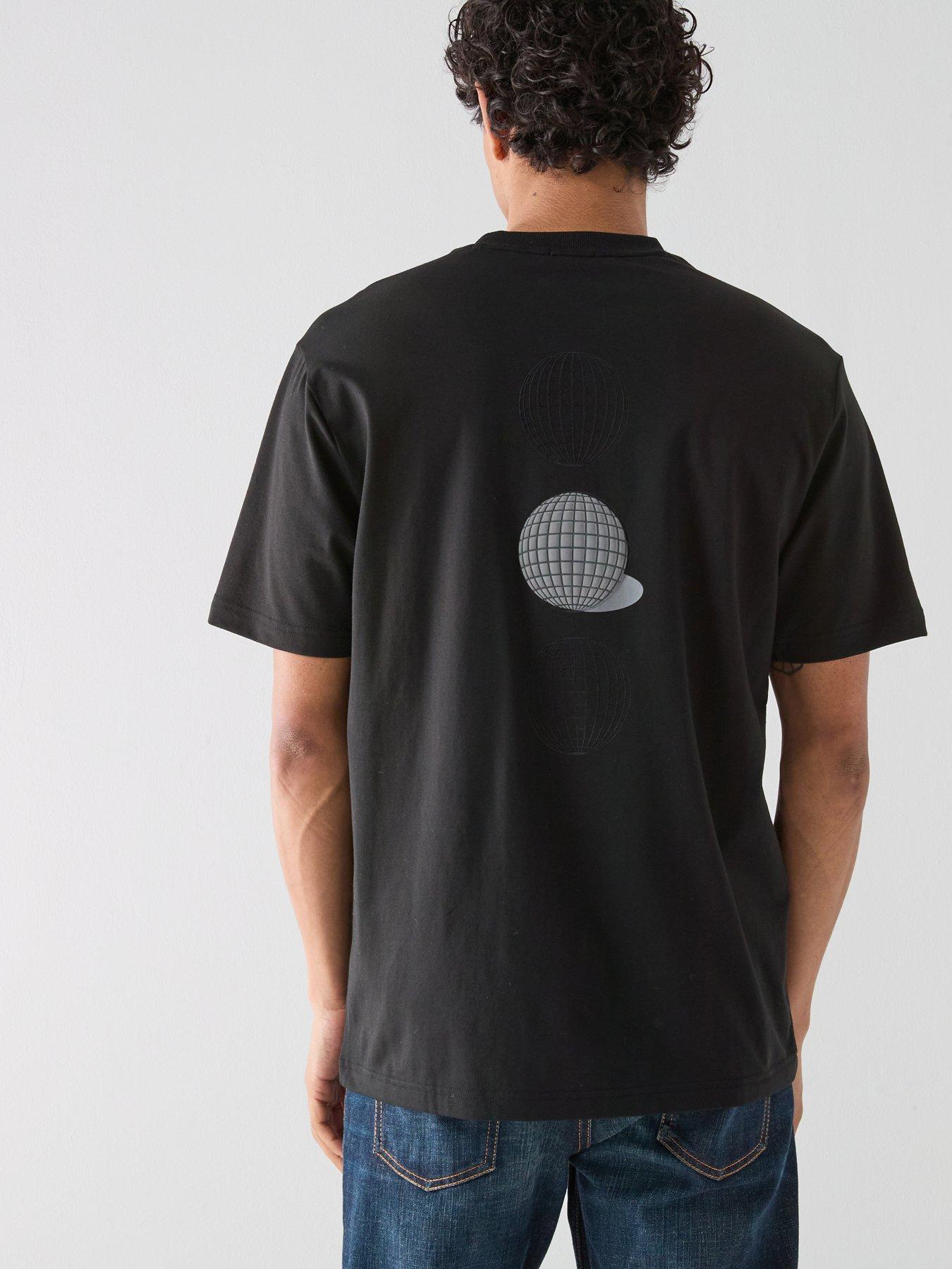 BOSS Terrace Graphic Relaxed Fit Back Print T-shirt - Black