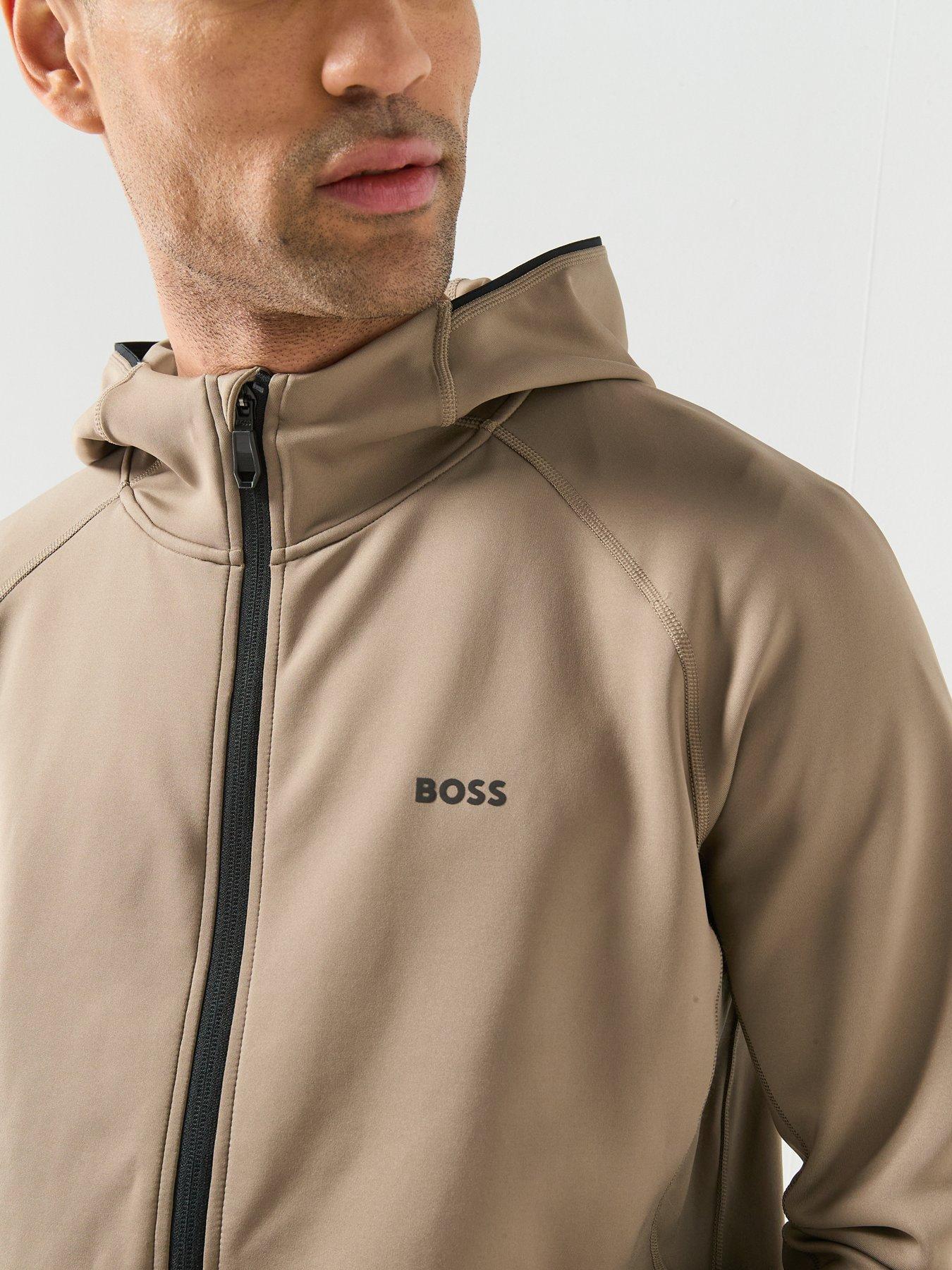 Image 5 of 6 of BOSS Sicon Active Full Zip Hoodie - Khaki