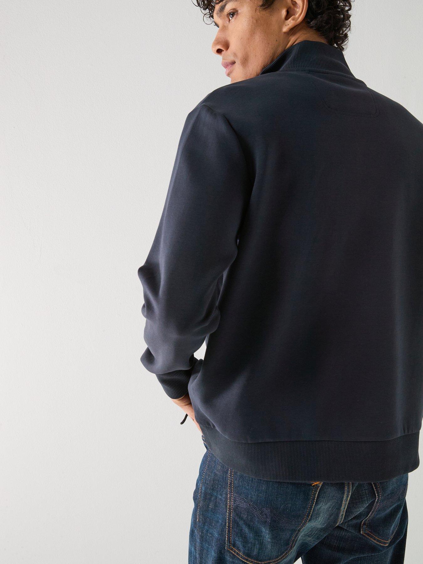  image of boss-skaz-full-zip-jacket-navy