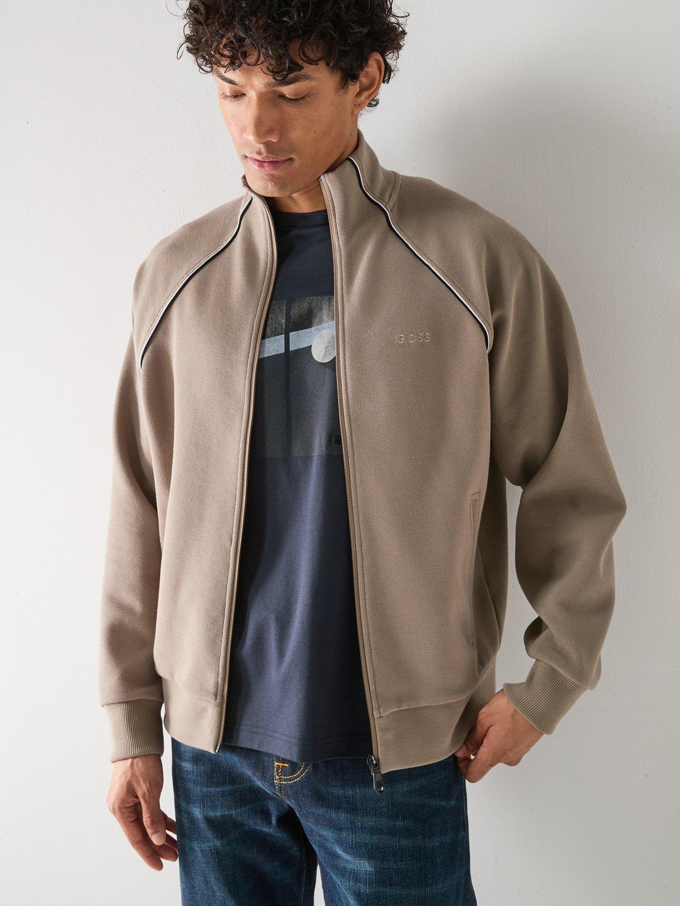 BOSS Sw_Join Skaz Relaxed Fit Full Zip Jacket - Green