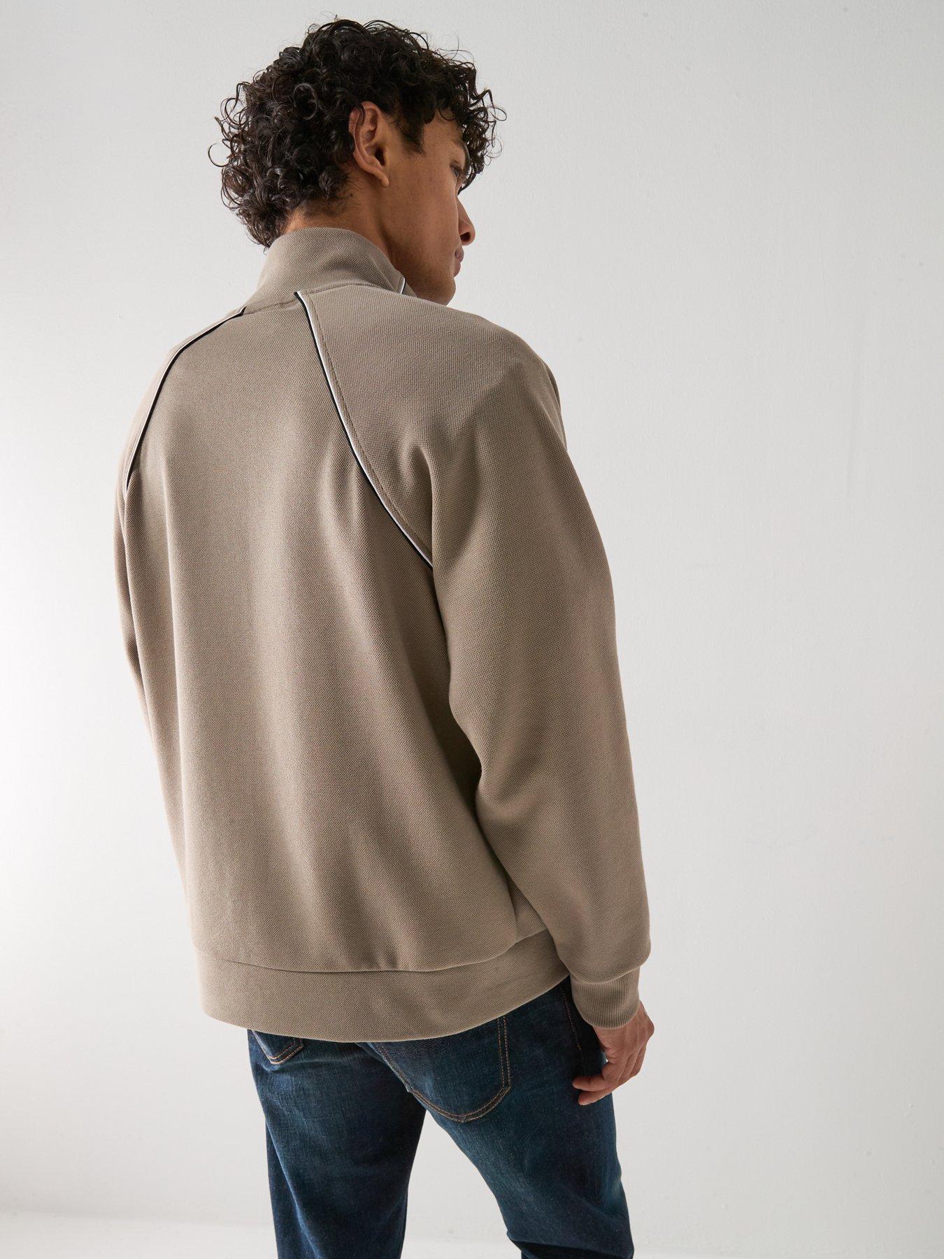  image of boss-skaz-relaxed-fit-full-zip-jacket-green