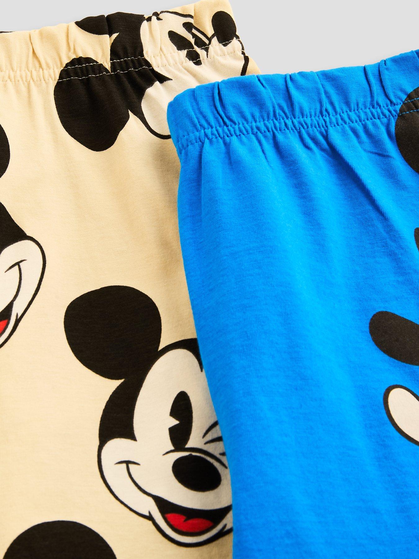 Image 4 of 5 of Mickey Mouse 2 Pack Shortie Pyjamas - Multi