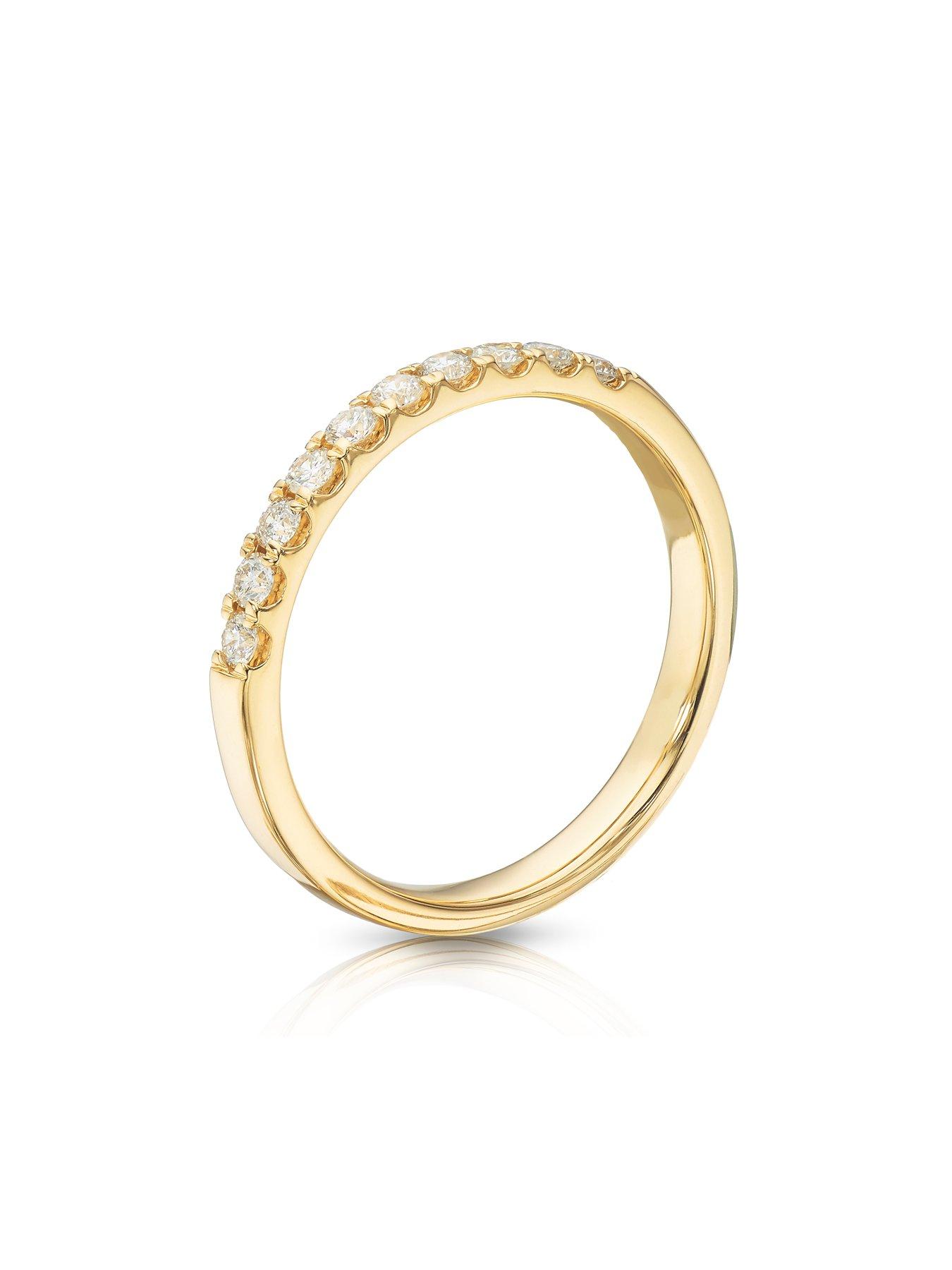 Image 3 of 4 of Ernest Jones 14Ct Gold Claw Set Eternity 025Ct Diamond Ring