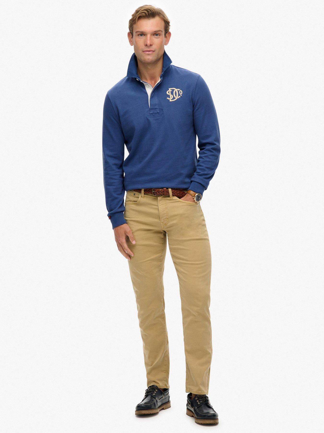  image of superdry-vintage-athletic-rugby-long-sleeve-t-shirt-blue