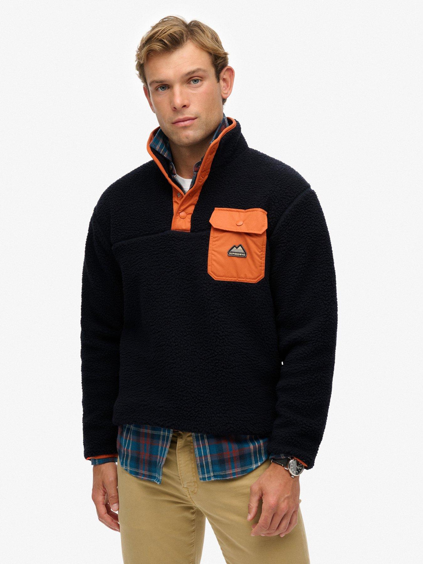 Superdry superdry Fuji Fleece Half Zip Jacket - Navy