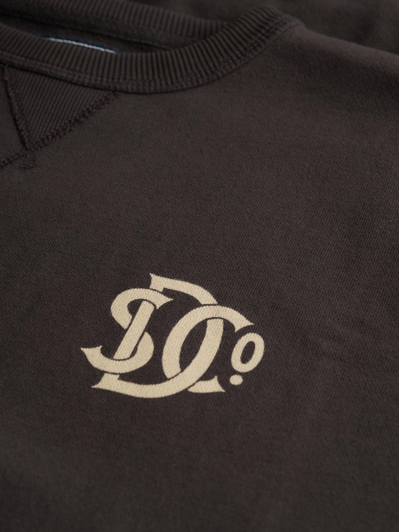  image of superdry-merchant-graphic-sweatshirt-brown