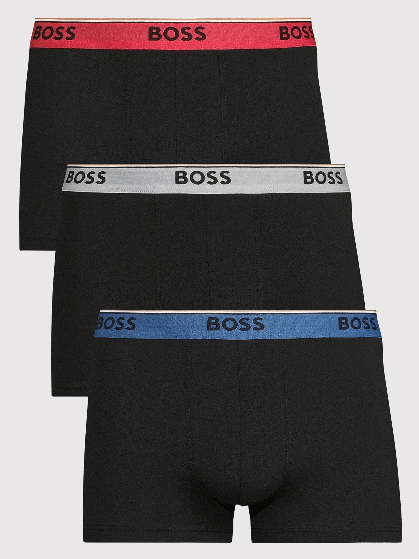 front image of boss-3-pack-power-trunks-black