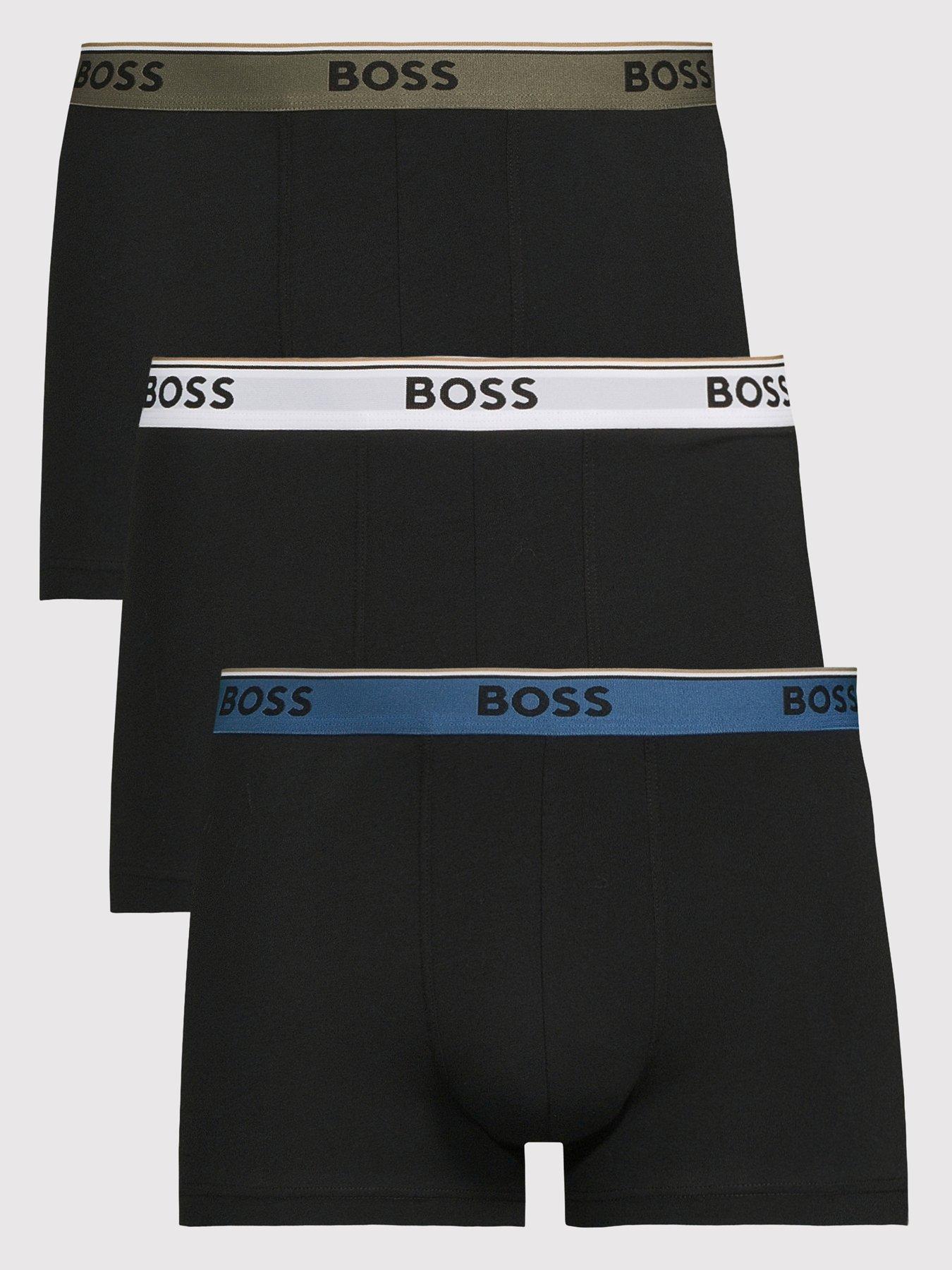 front image of boss-3-pack-power-trunks-black