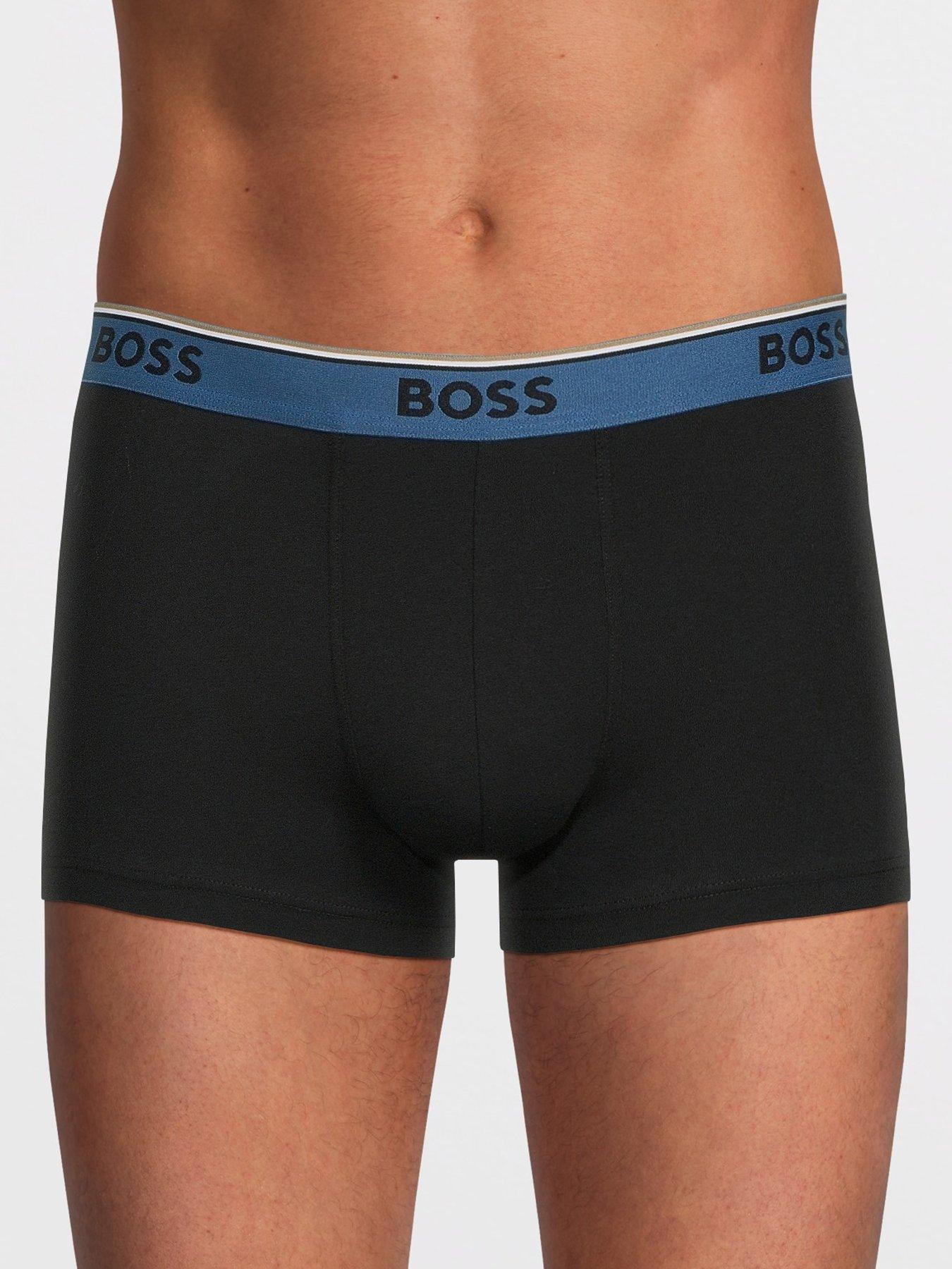 stillFront image of boss-3-pack-power-trunks-black