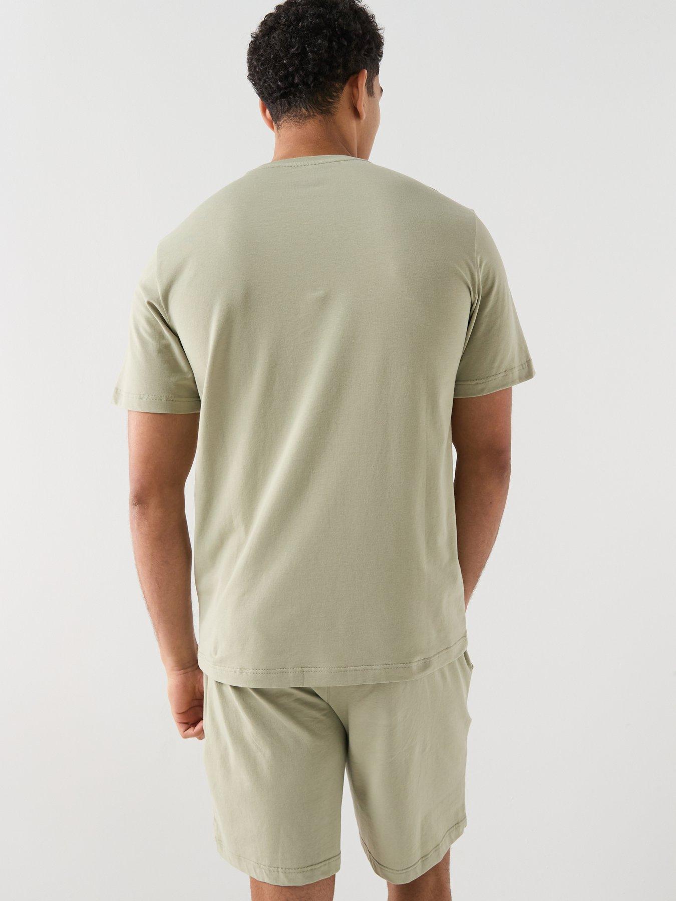 Image 2 of 5 of Emporio Armani Bodywear Megalogo Shortie Pyjama Set - Light Green