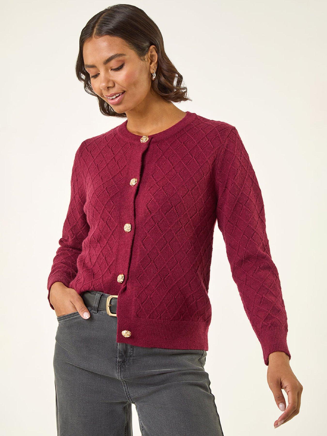 Roman Cable Knit Buttoned Cardigan