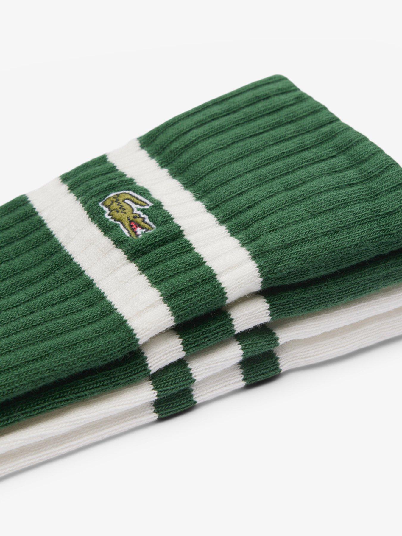  image of lacoste-2-pack-terry-crew-socks-multi