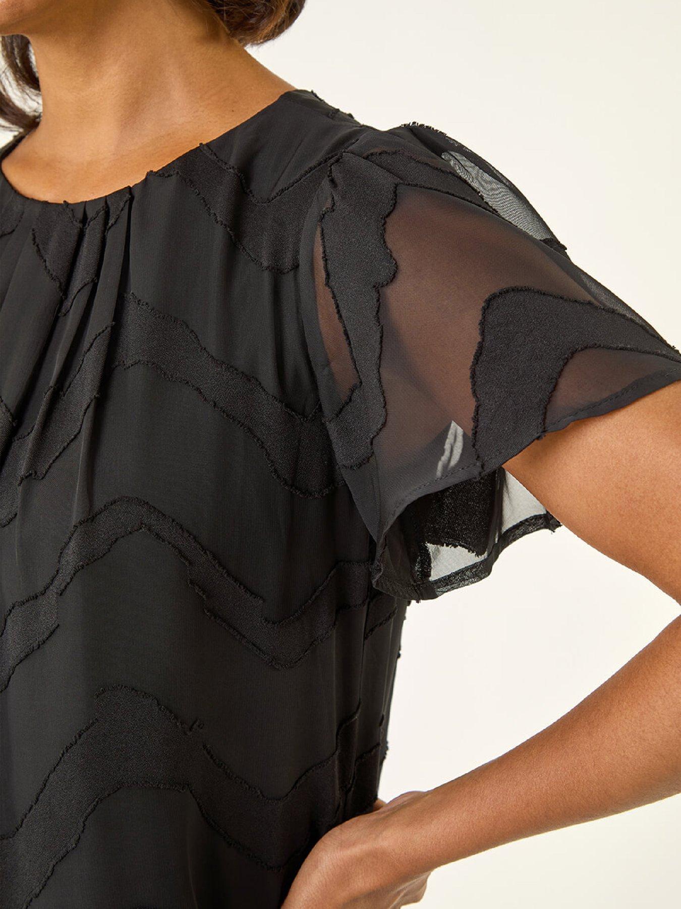  image of roman-jacquard-zig-zag-top