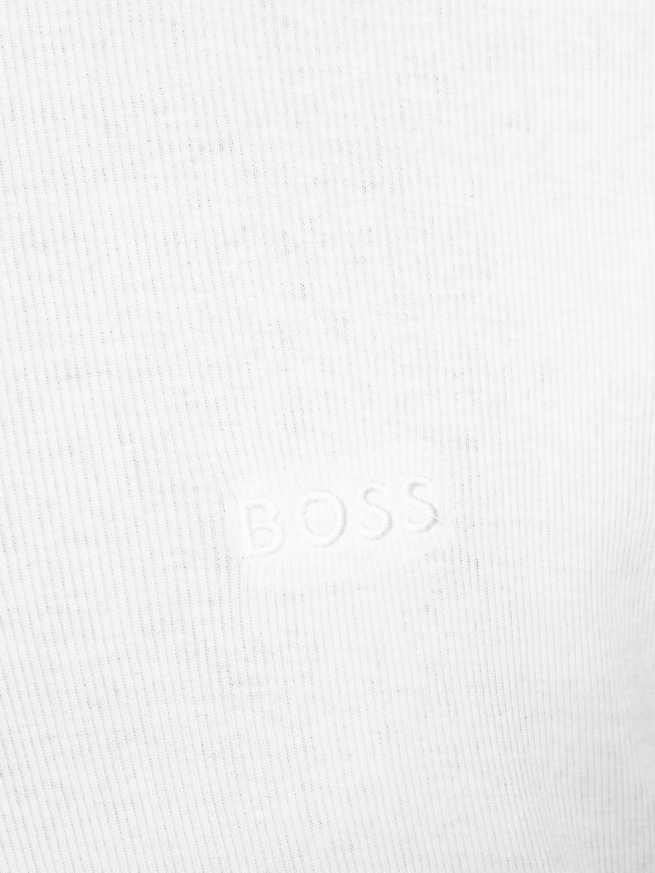 Image 5 of 5 of BOSS 2 Pack Slim Fit Ribbed T-Shirts - Black/White