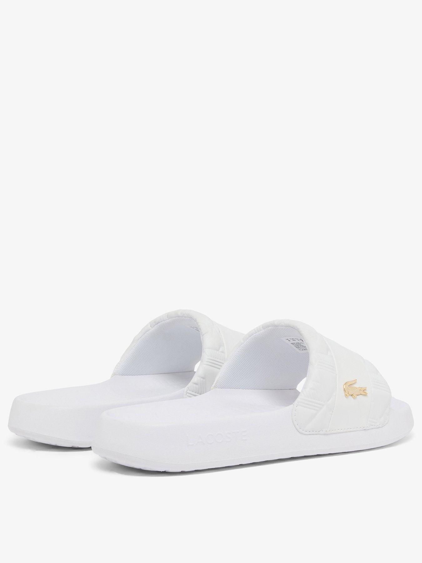 Image 3 of 6 of Lacoste Serve Hybrid Sliders - White