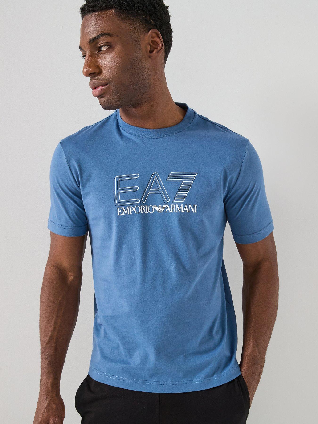 EA7 Emporio Armani Train Visibility T-Shirt - Light Blue