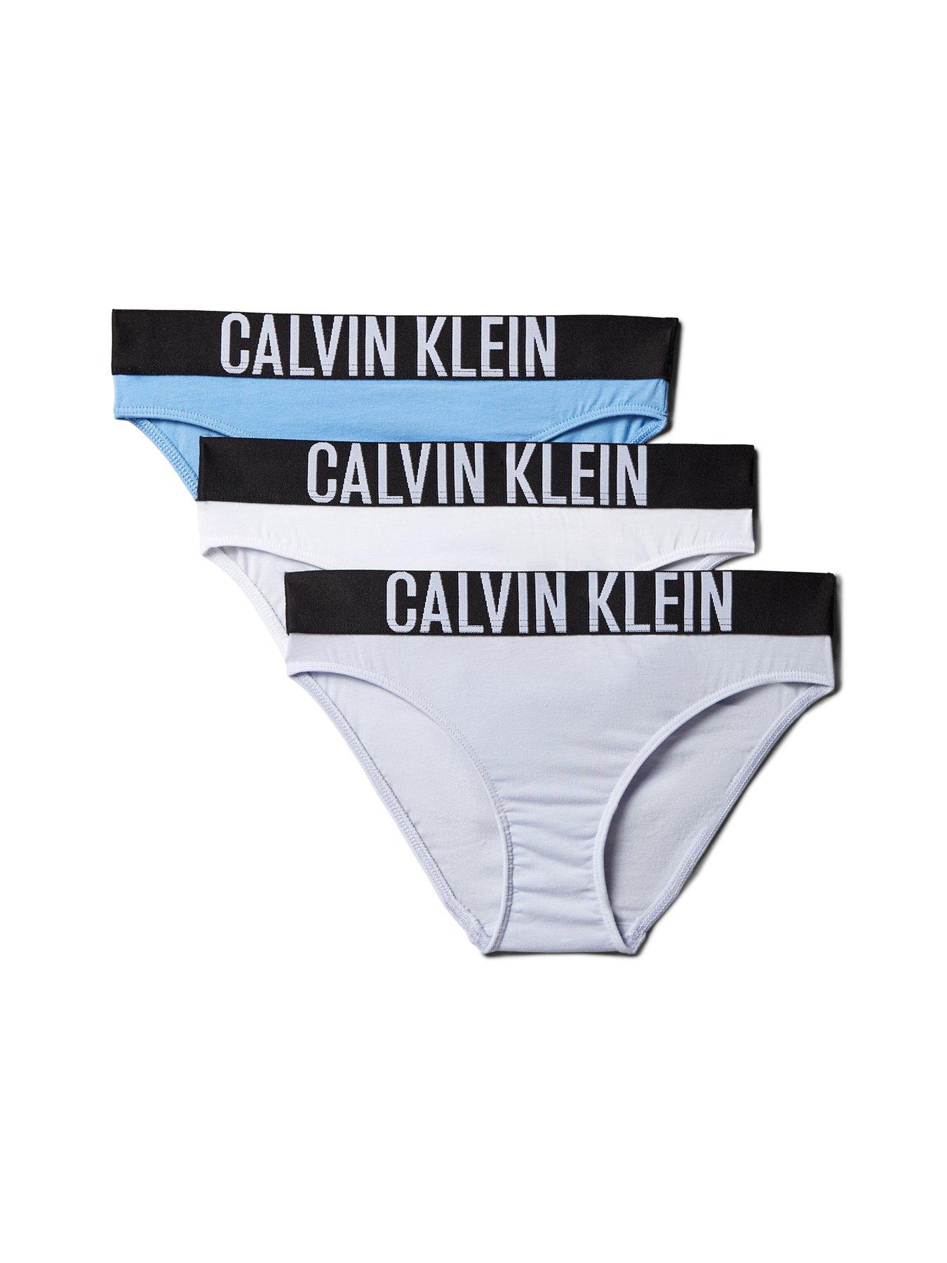 Calvin Klein Girls 3 Pack Intense Power Bikini Briefs - Multi