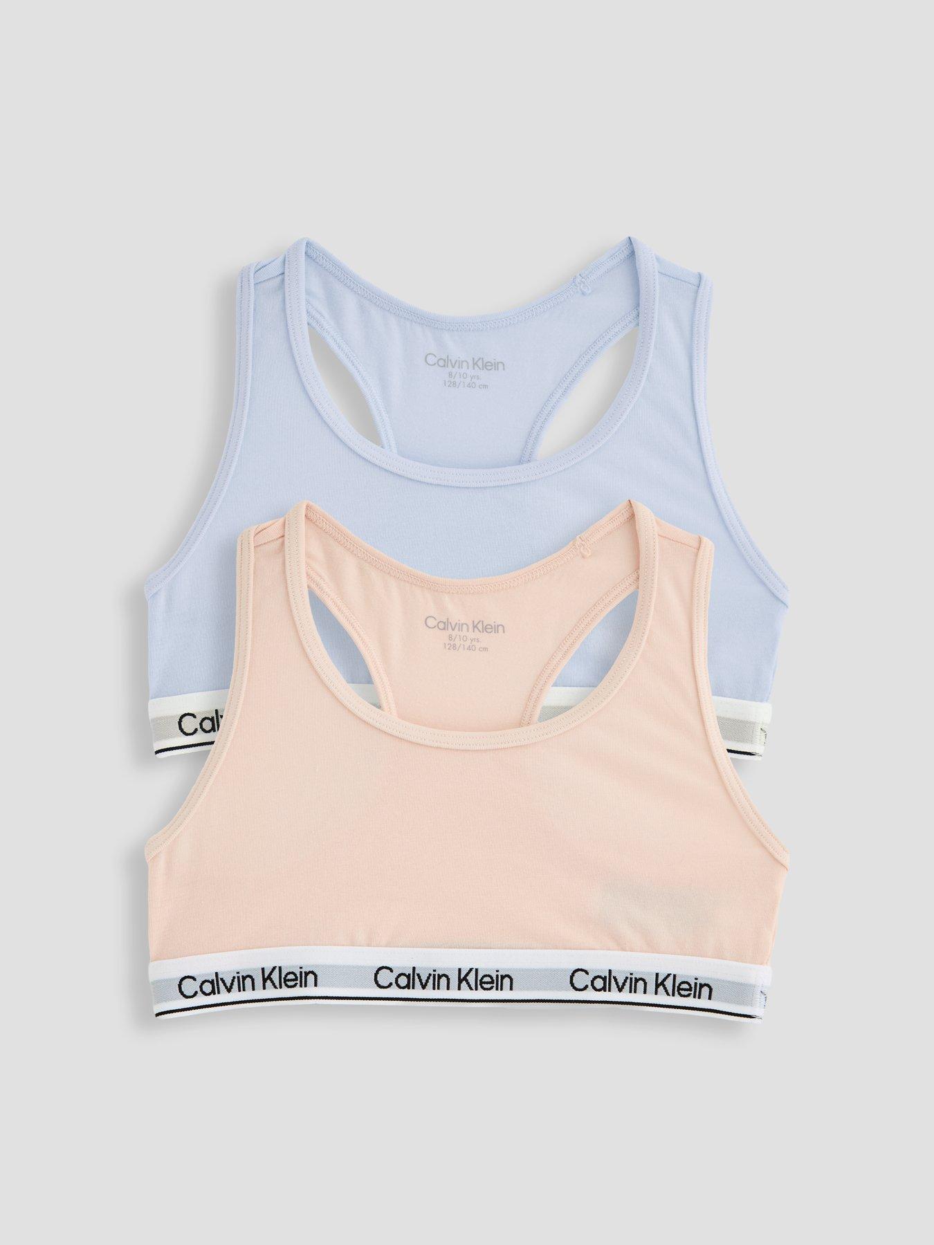 Image 1 of 5 of Calvin Klein Girls 2 Pack Modern Cotton Bralette - Multi