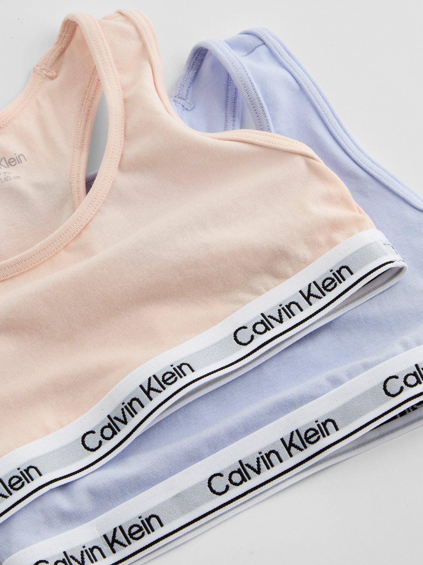 Image 4 of 5 of Calvin Klein Girls 2 Pack Modern Cotton Bralette - Multi