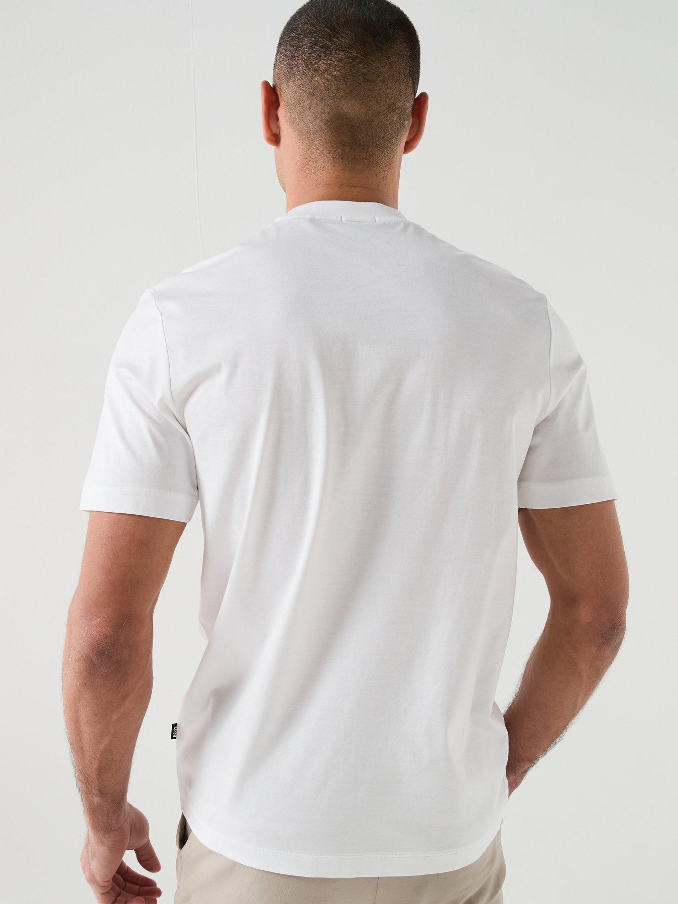 Image 2 of 5 of BOSS C-Thompson 41 Embroidered Logo T-Shirt - White