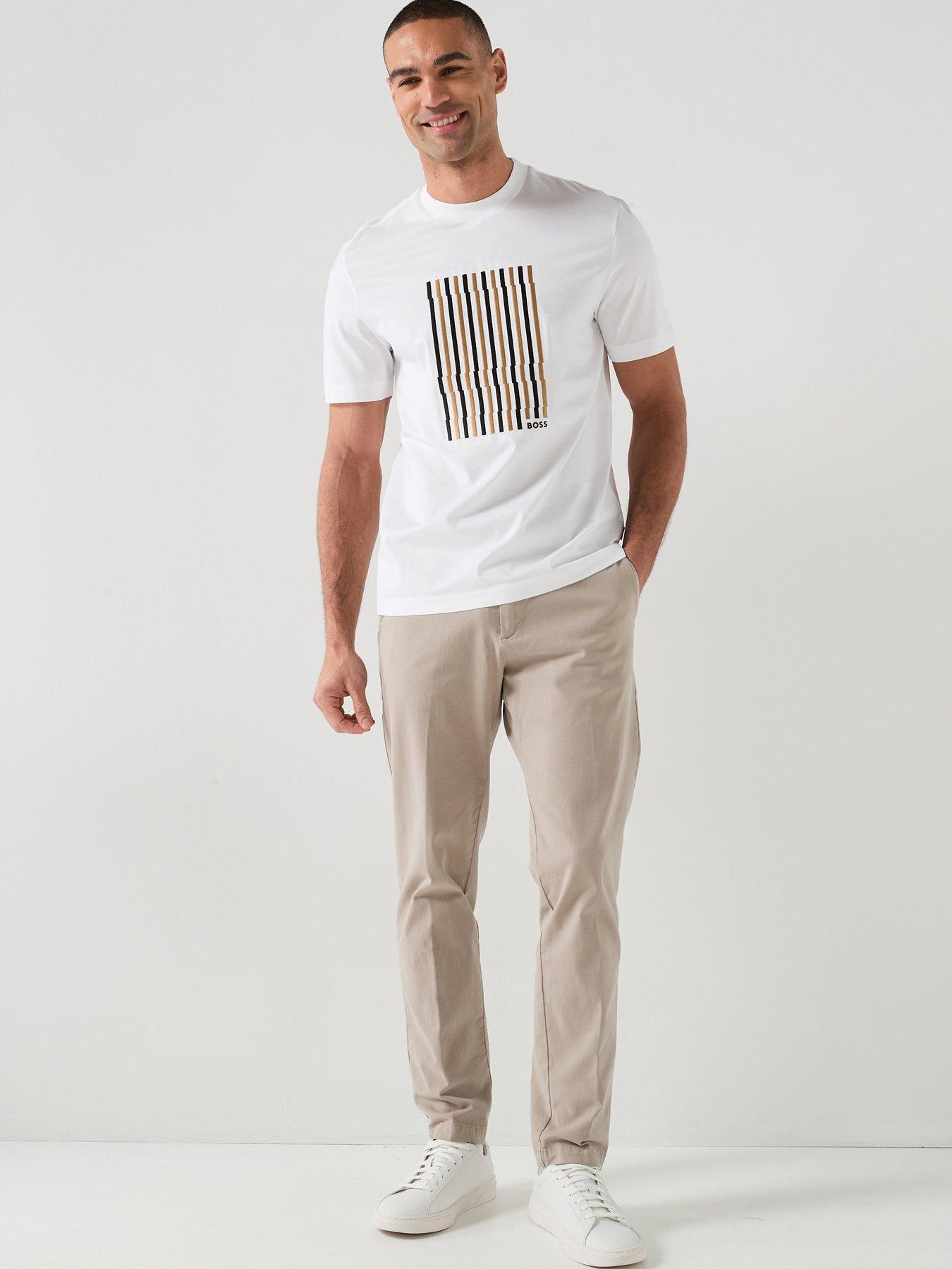 Image 3 of 5 of BOSS C-Thompson 41 Embroidered Logo T-Shirt - White