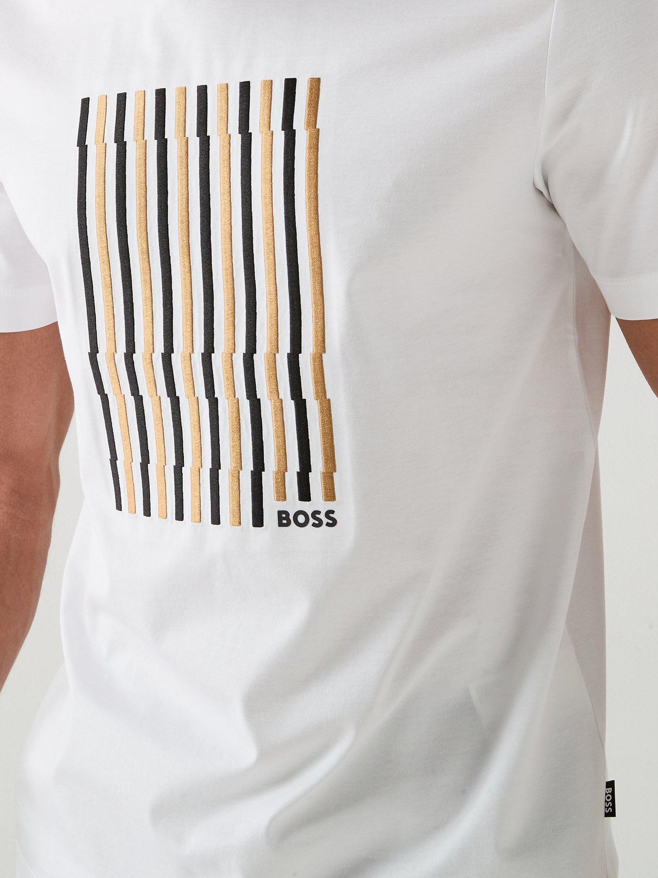Image 5 of 5 of BOSS C-Thompson 41 Embroidered Logo T-Shirt - White