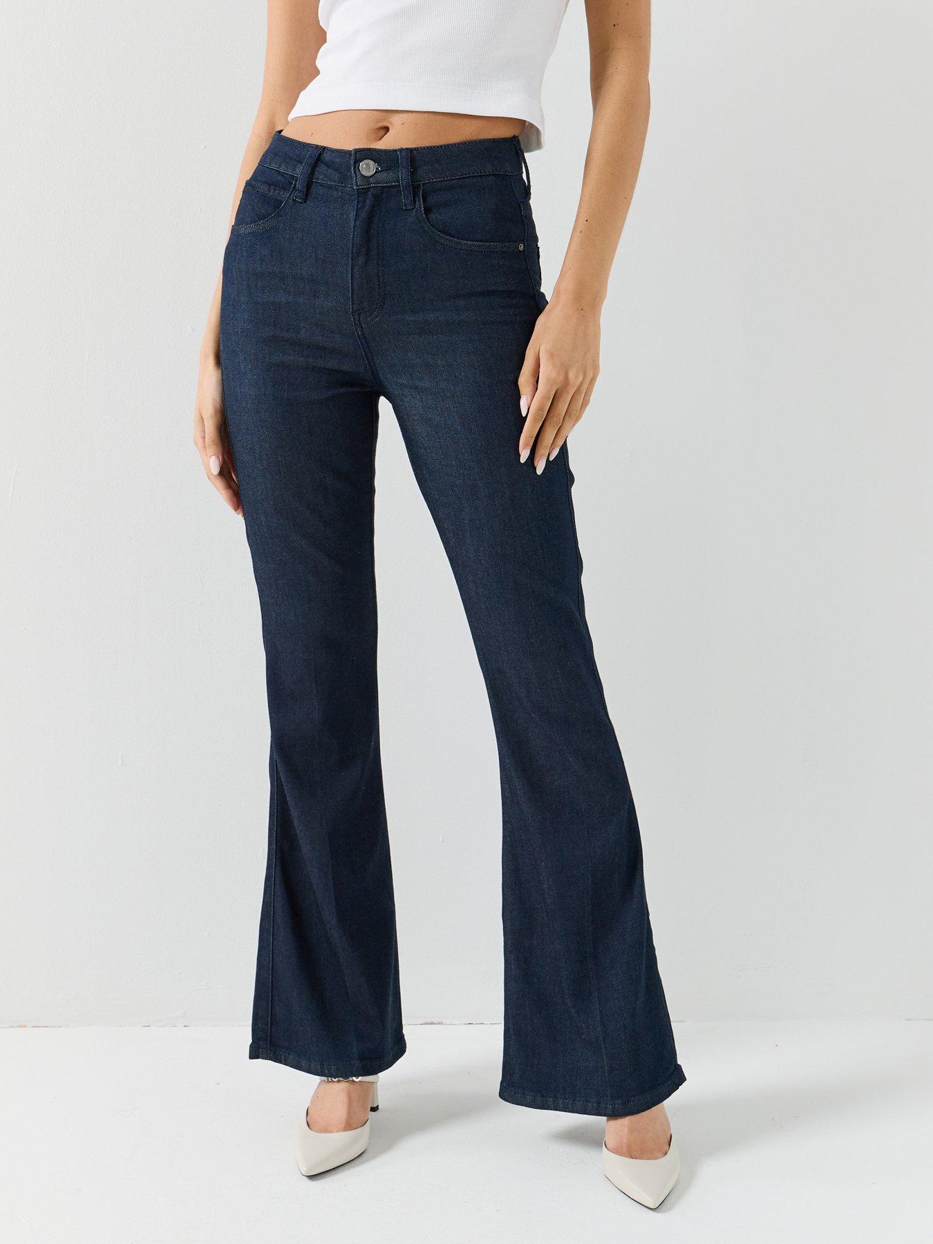 Guess Jeans Belle High Rise Flare - Blue