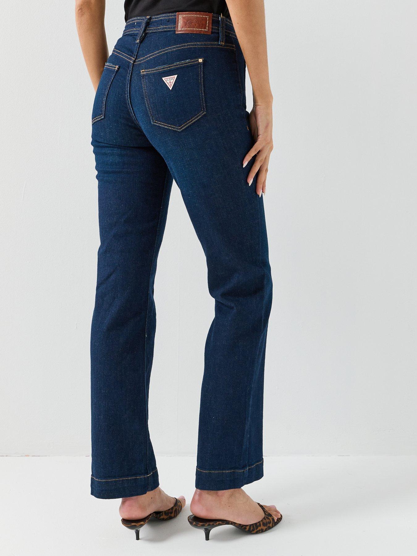 stillFront image of guess-jeans-nicky-high-zip-blue
