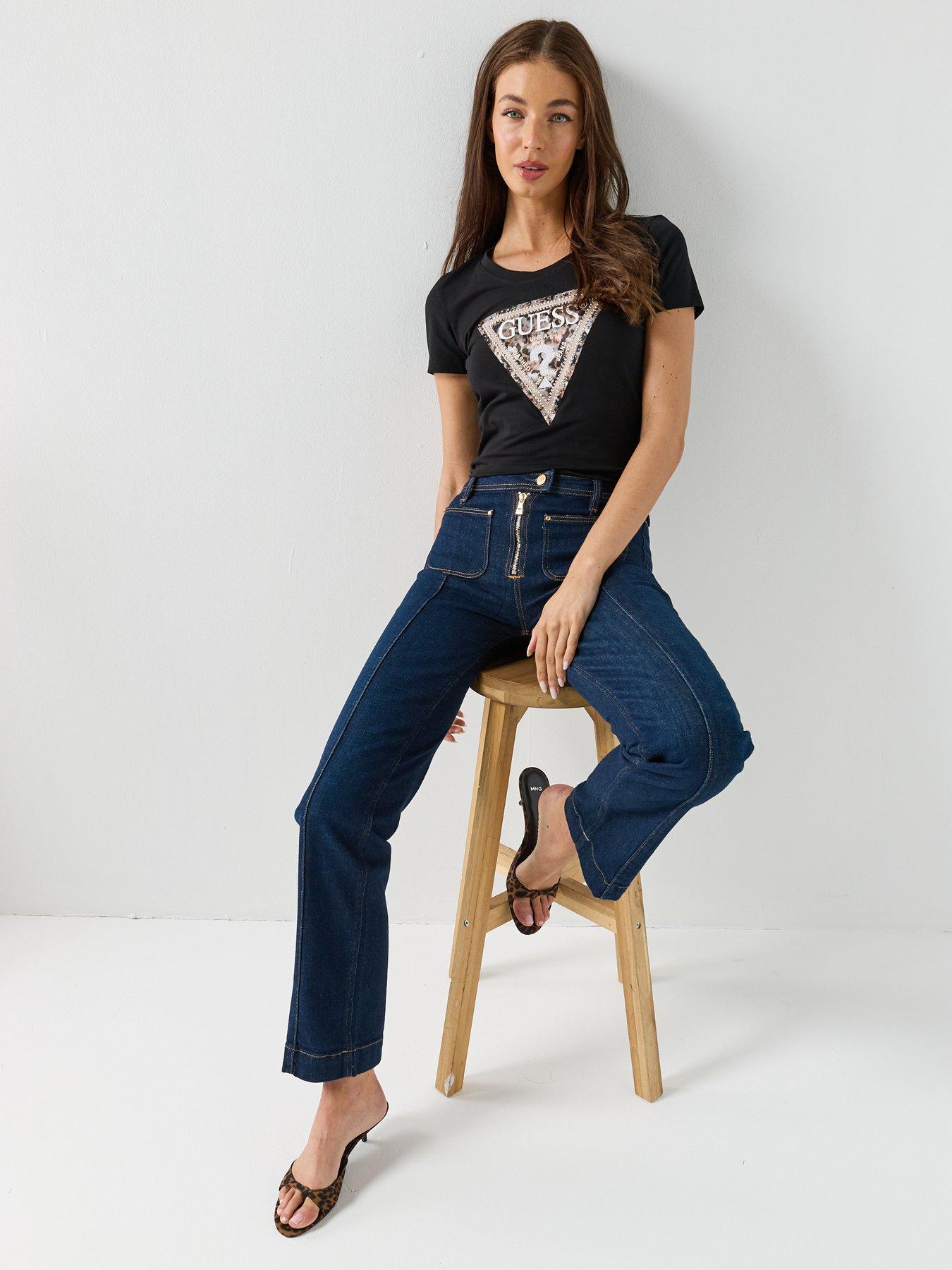  image of guess-jeans-nicky-high-zip-blue