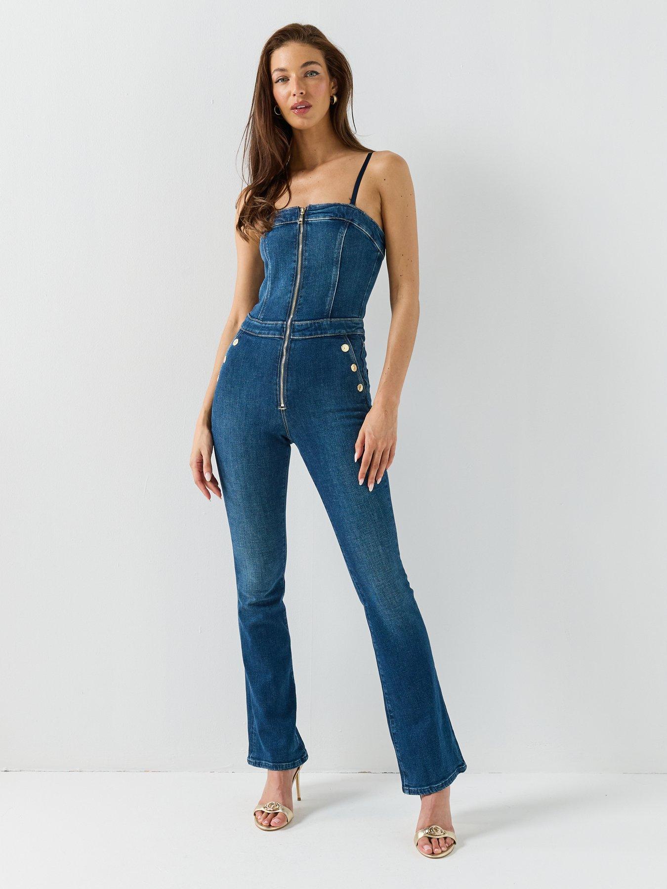  image of guess-jeans-vale-jumpsuit-blue